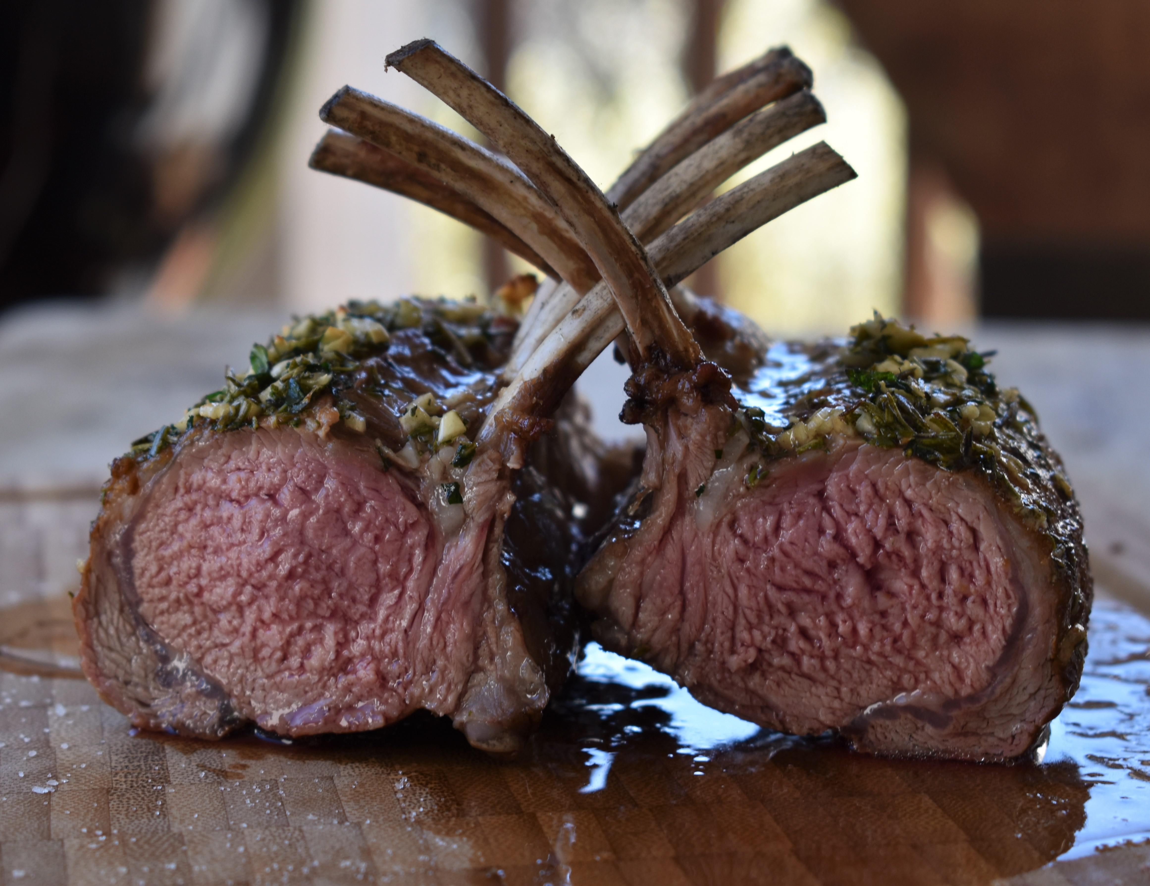 Rack of Lamb grilled with garlic and rosemary r/FoodPorn