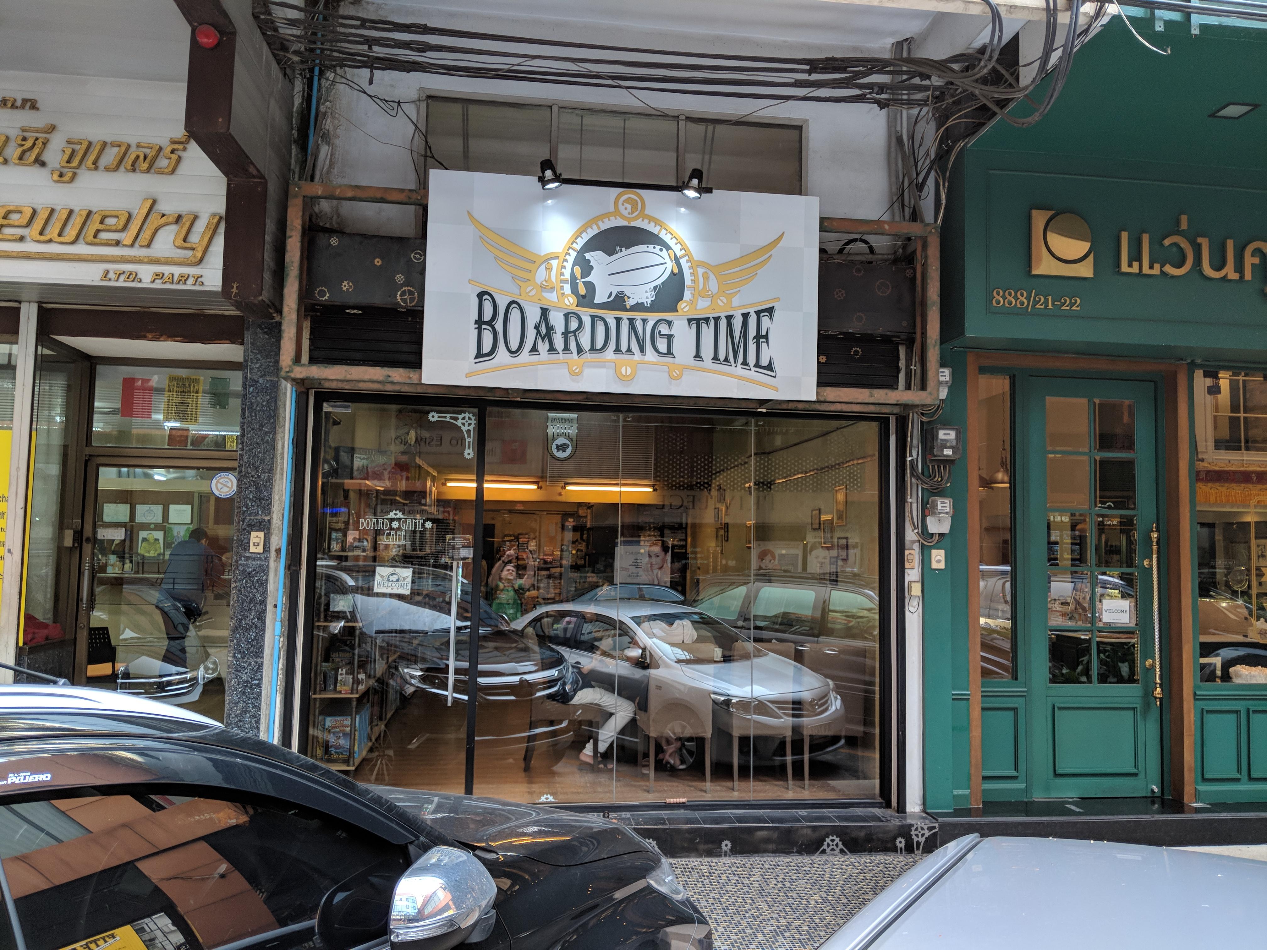 Awesome board game store in Bangkok. Steampunk themed inside as well
