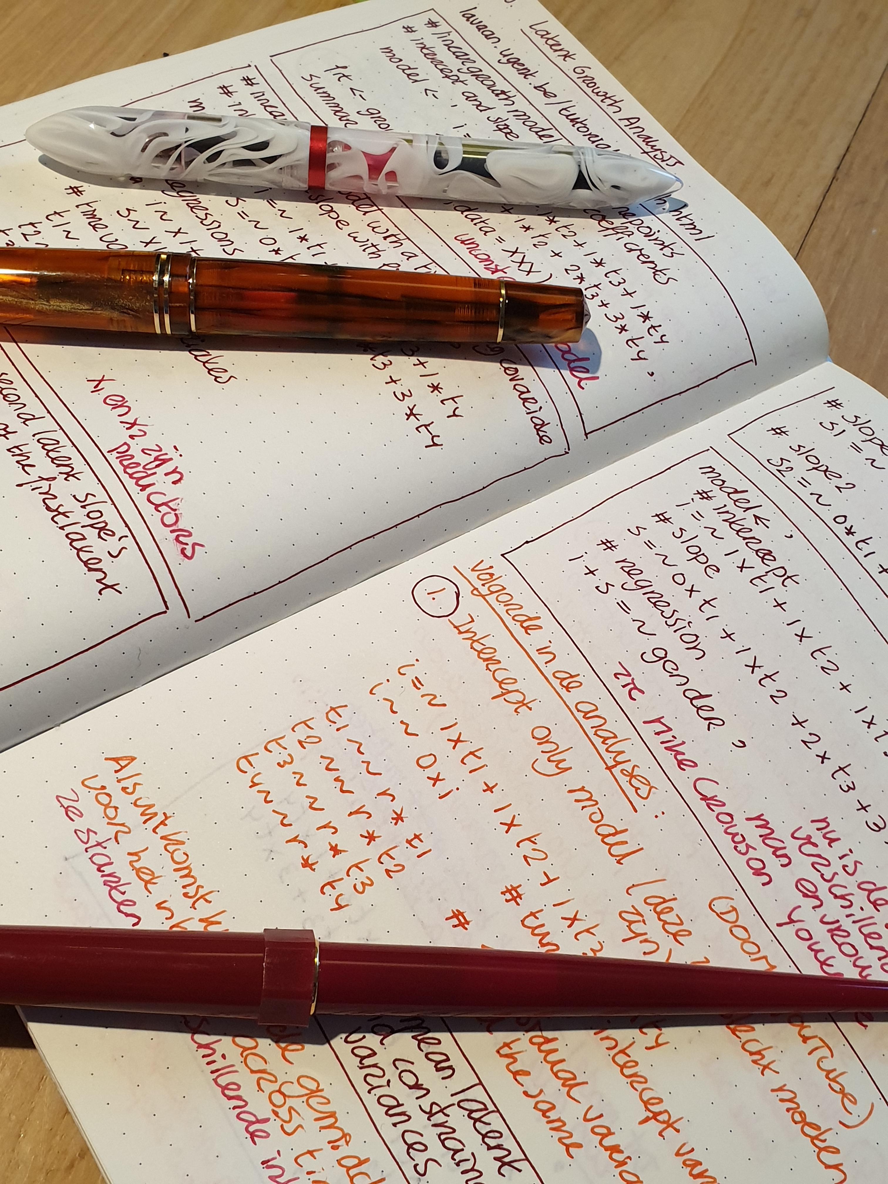 Note taking is so much more fun with fountain pens and beautiful inks