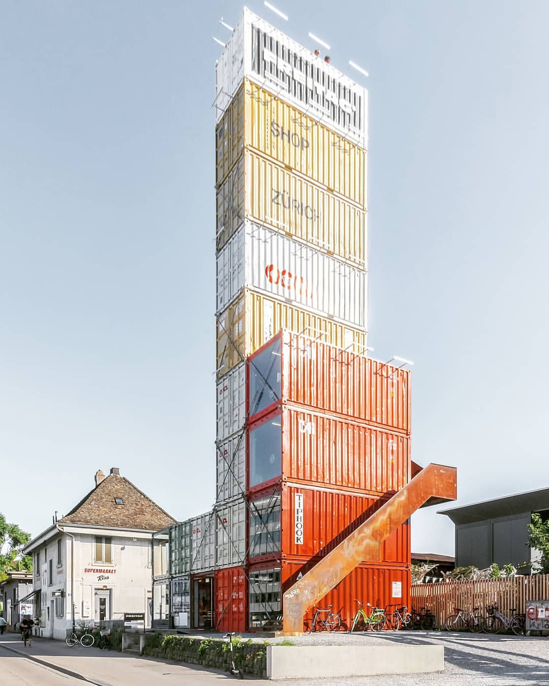 The freitag in Zurich (1080x1350) ArchitecturePorn