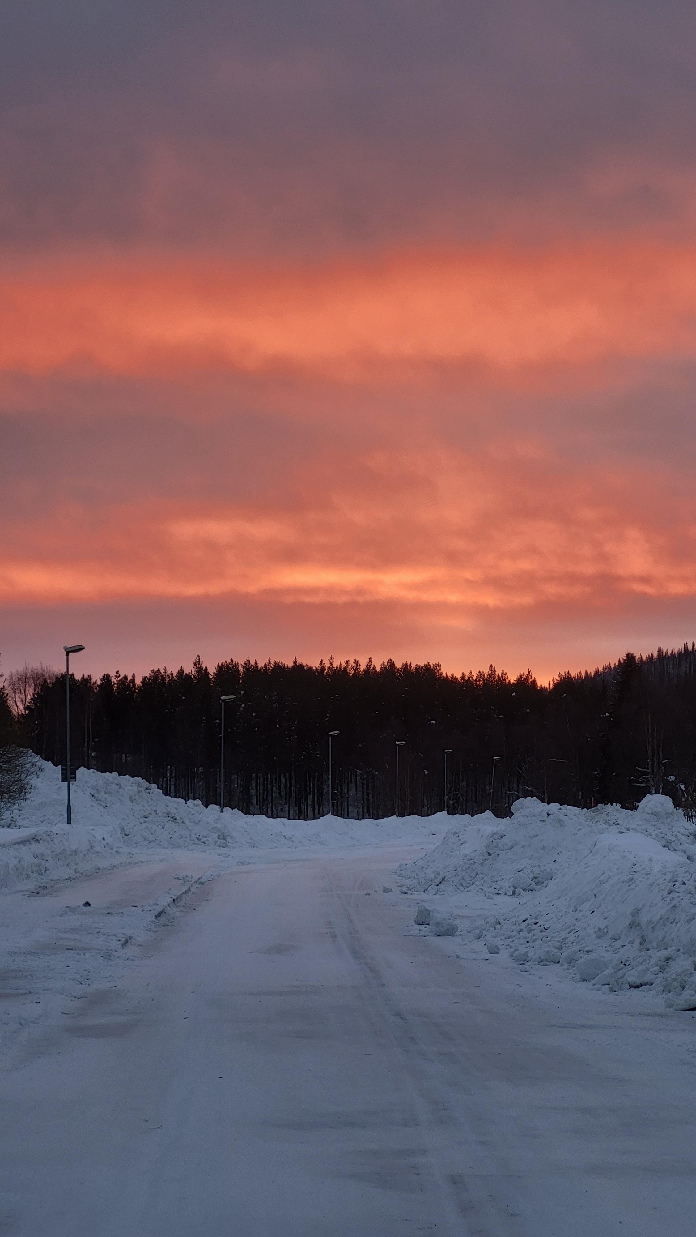 "Sunrise" at 1100. At this time of the year, the sun doesn't rise