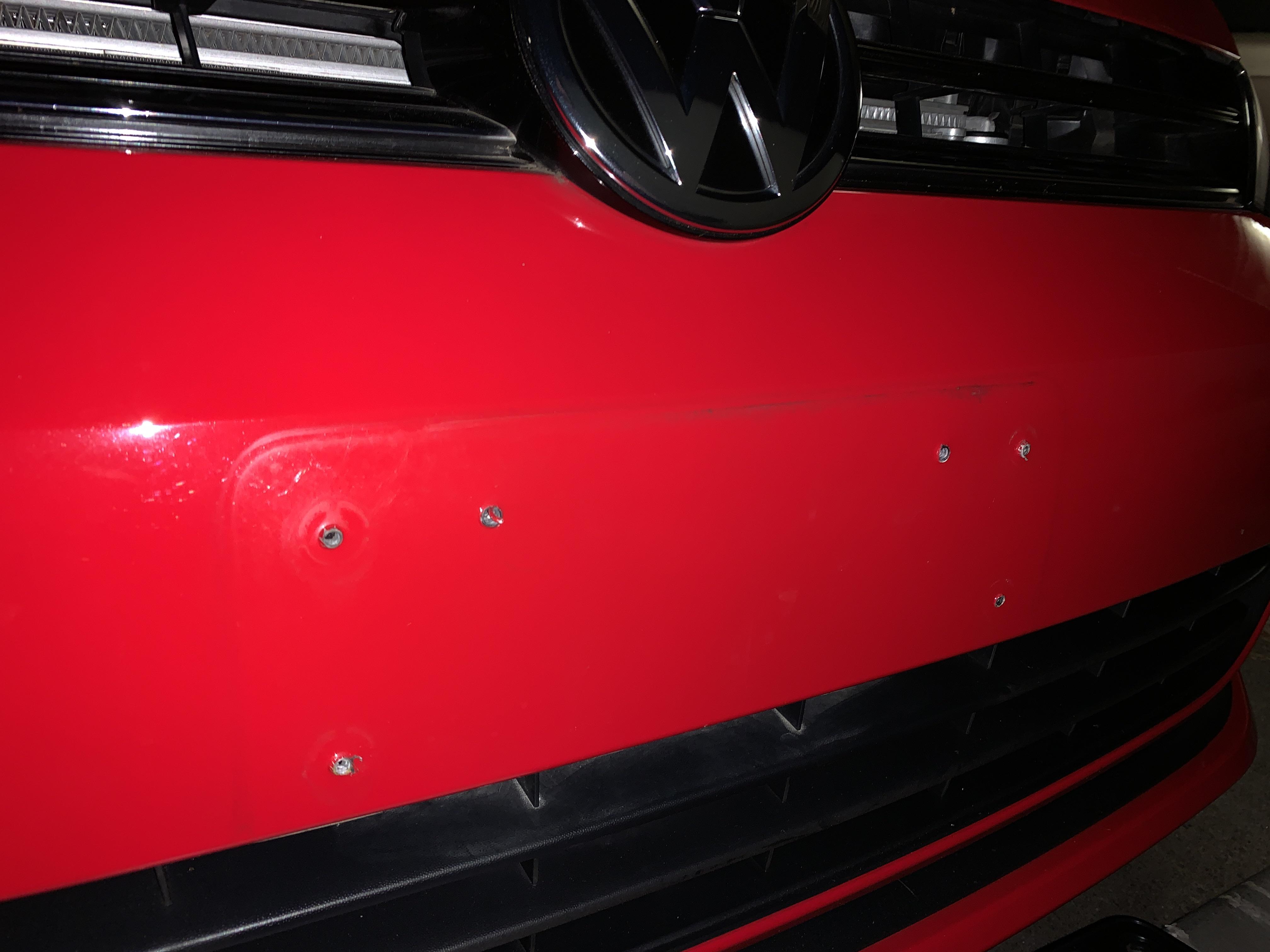 Advice on fixing these ugly front license plate screw holes? r/Autobody