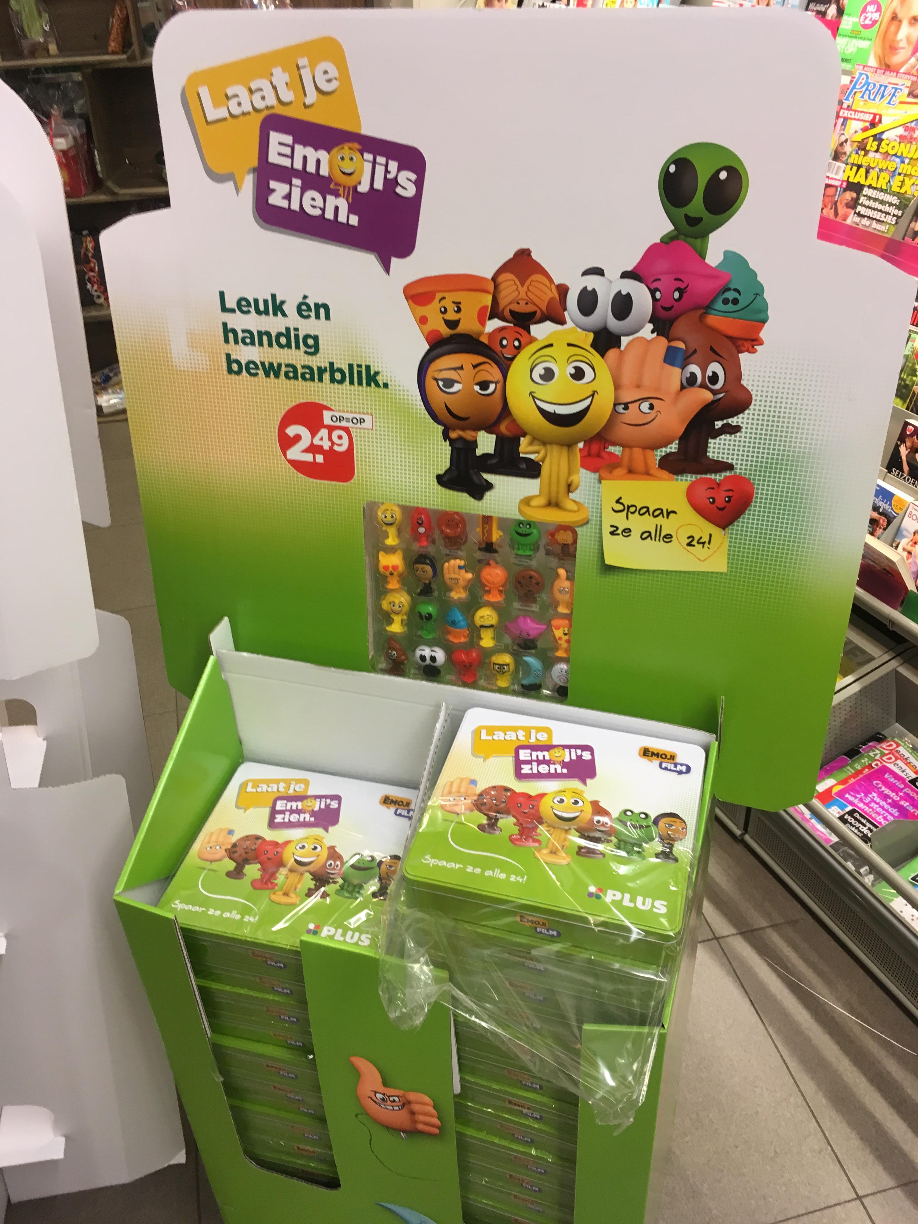 So this store near me now has collectible Emoji Movie figurenes