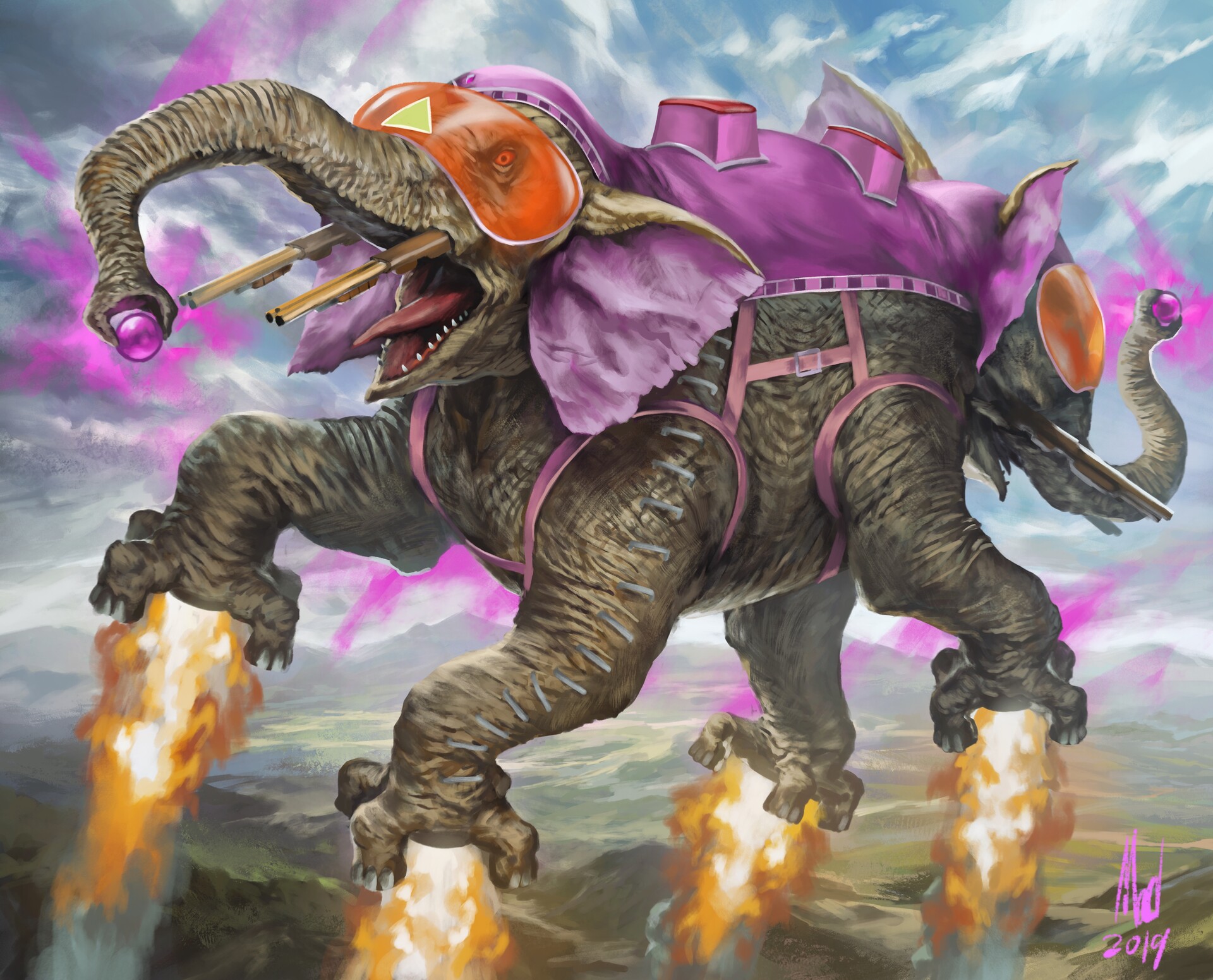 Ancient Psychic Tandem War Elephant u/Nehelenia_Dream