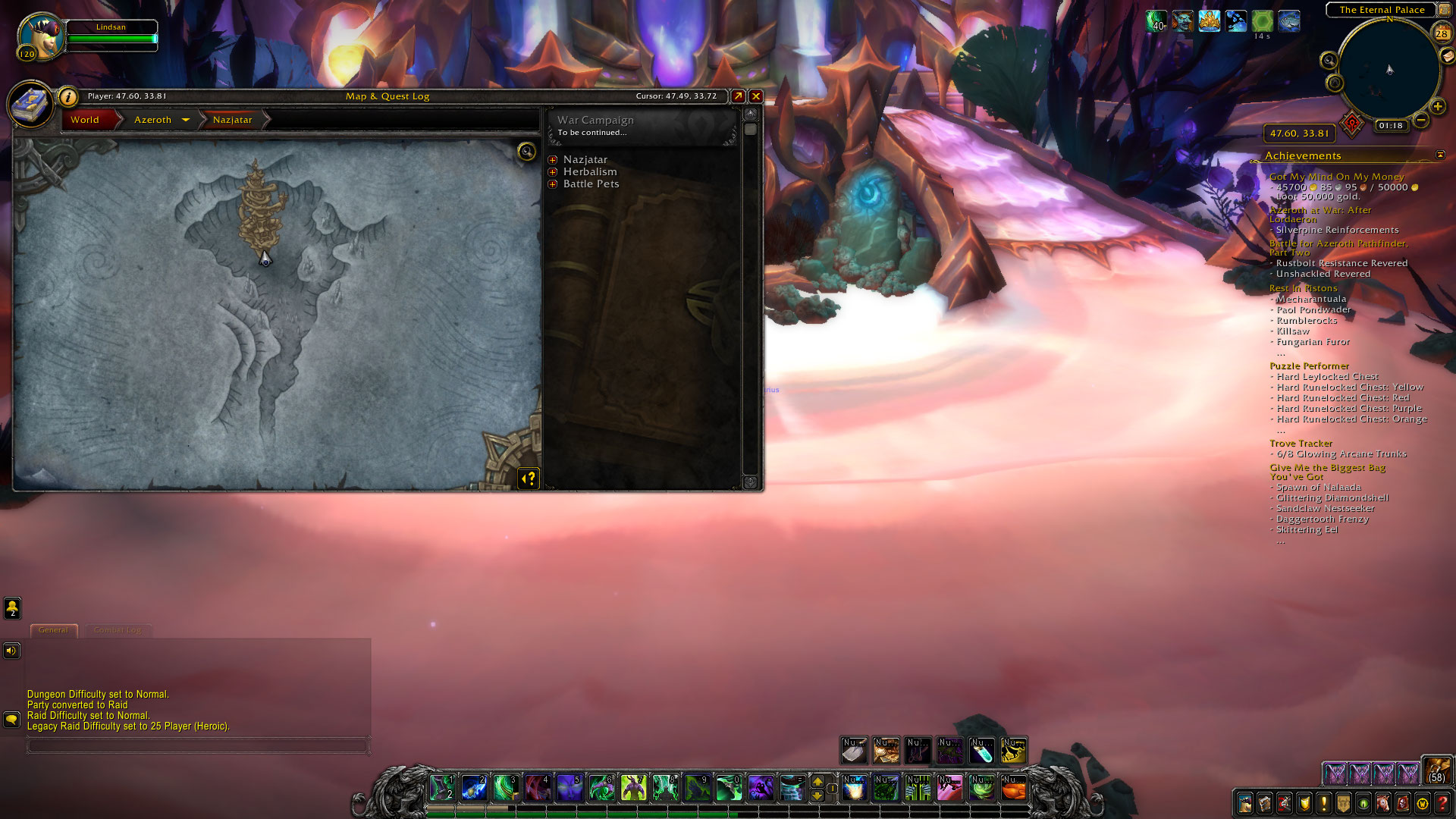 While going for Trove Tracker, I somehow ended up at The Eternal Palace