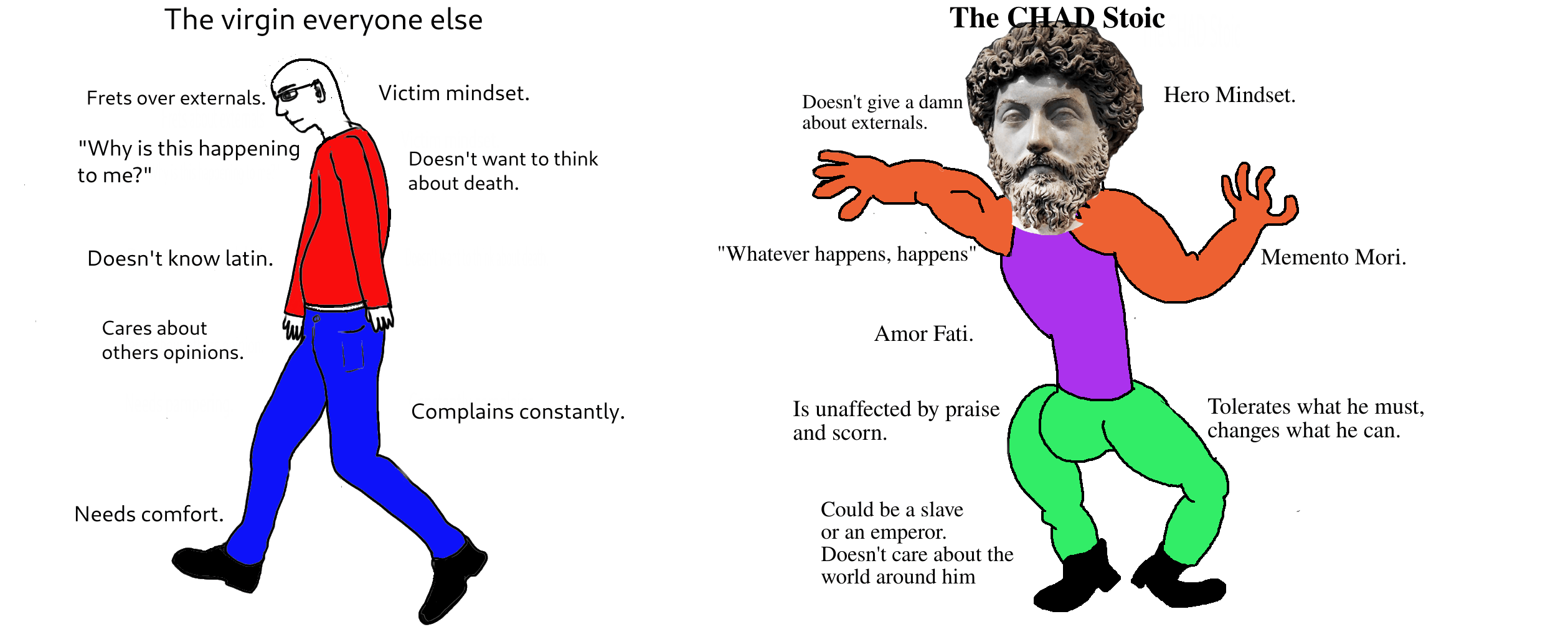 A nice little CHAD meme I made today. Enjoy. StoicMemes