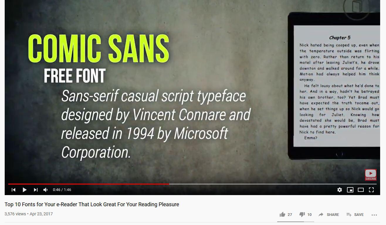 What the best font for eReader? I know it not this one r/ereader