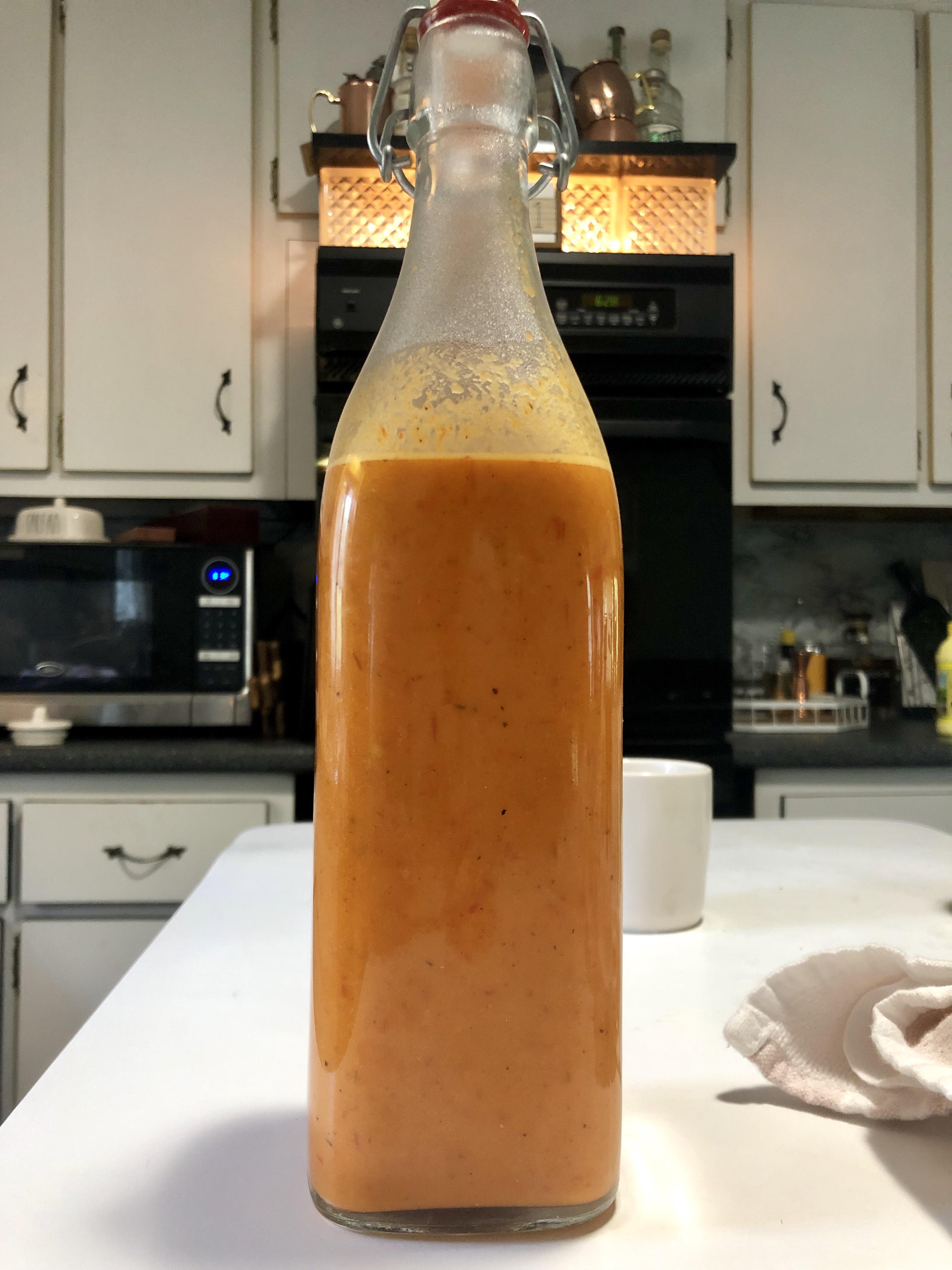 Homemade Ghost & Fresno chili hot sauce r/spicy