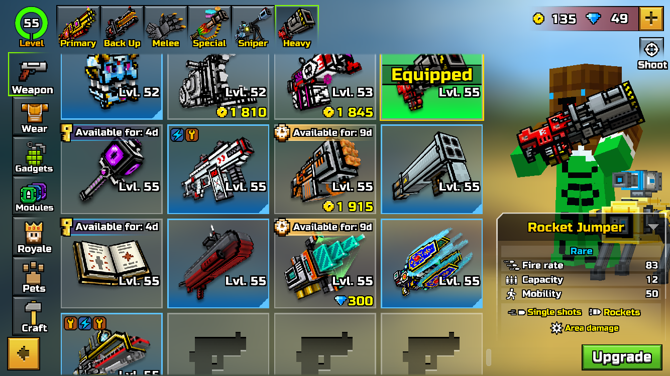 Old Pixel Gun 3d Games for Android