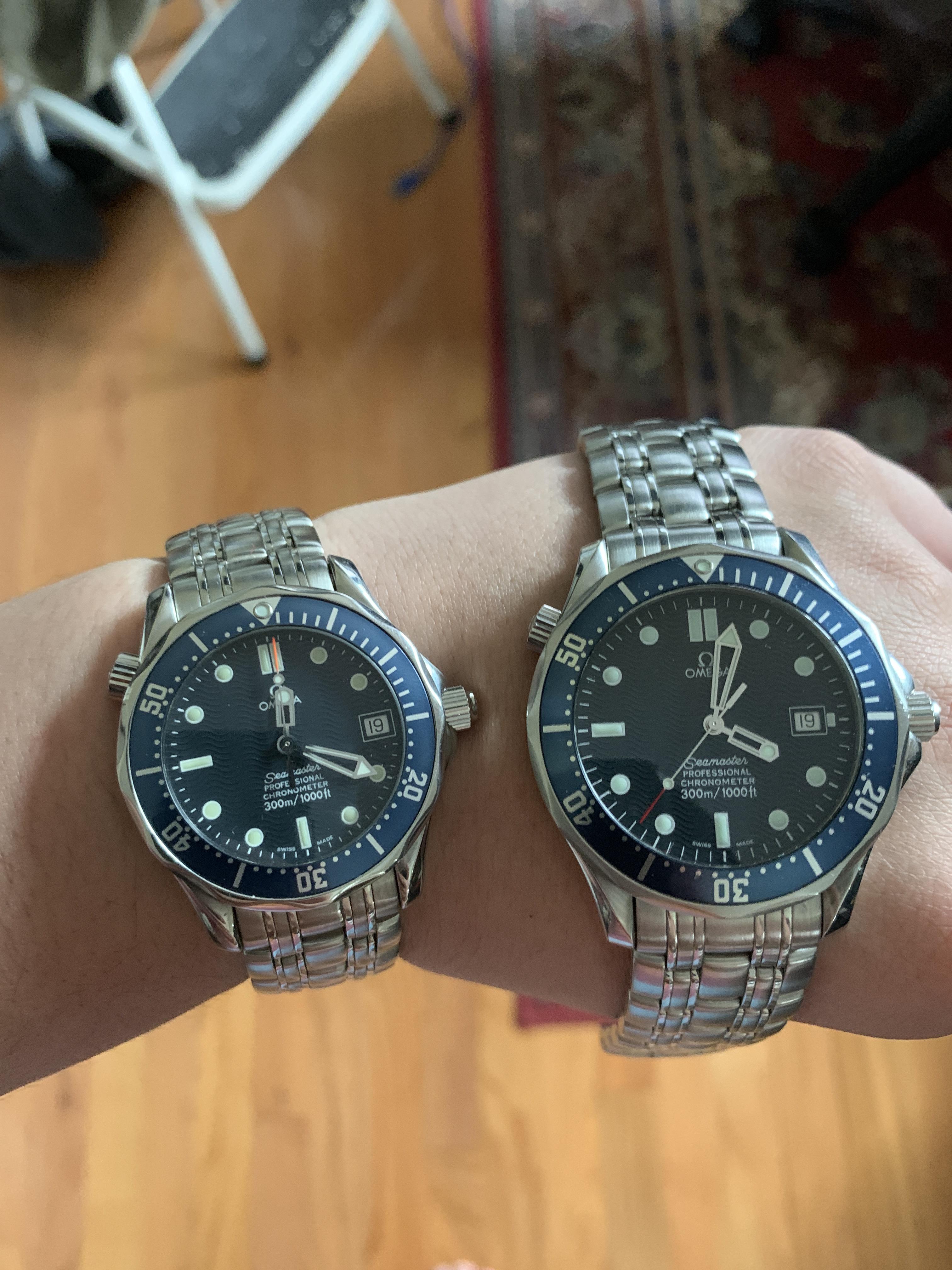 [Omega] Just picked up a 2531 Bond Seamaster! Size comparison r/Watches