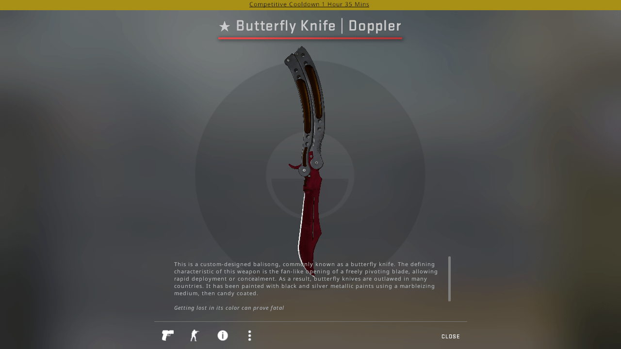 My friend recently unboxed this Factory New Butterfly Knife Doppler