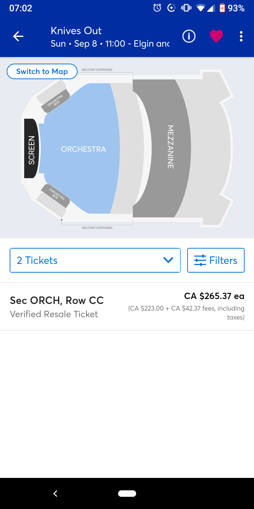 Ticketmaster now have resale tickets for inflated prices 😔 r/TIFF