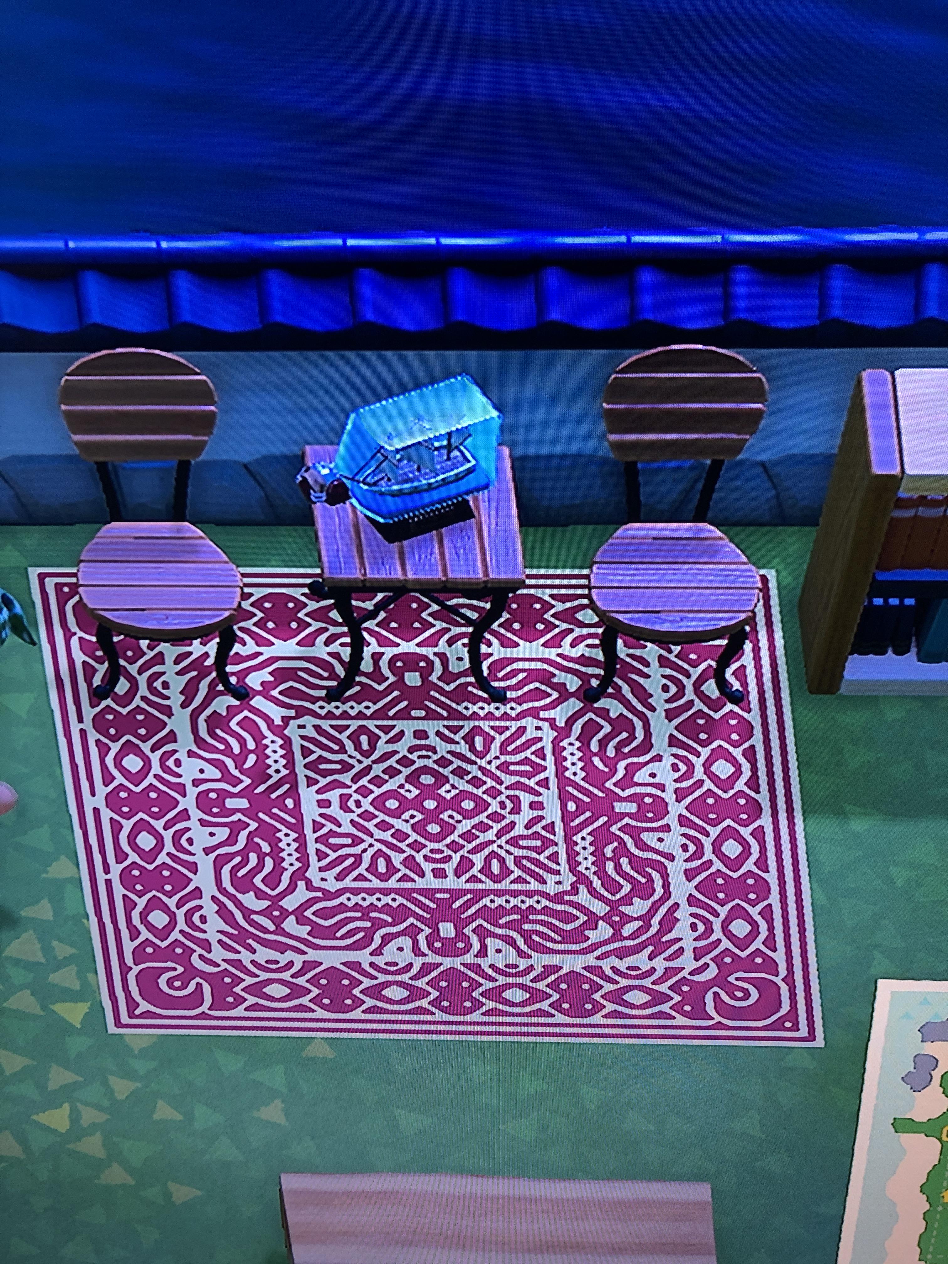 My rug. It took nine custom designs and 2 hours r/AnimalCrossing