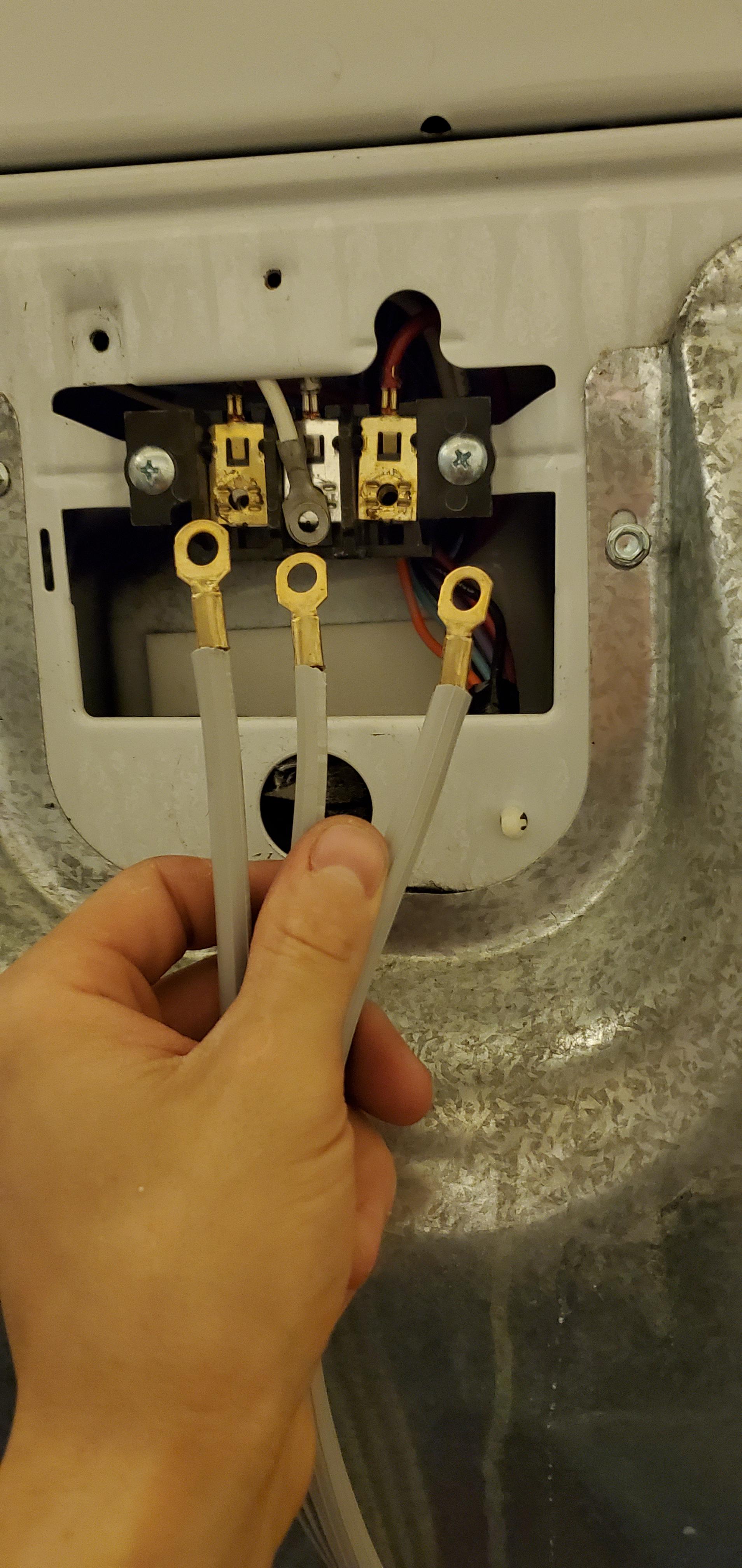 Converting from a 4 prong dryer wire to a 3 prong which wire goes where