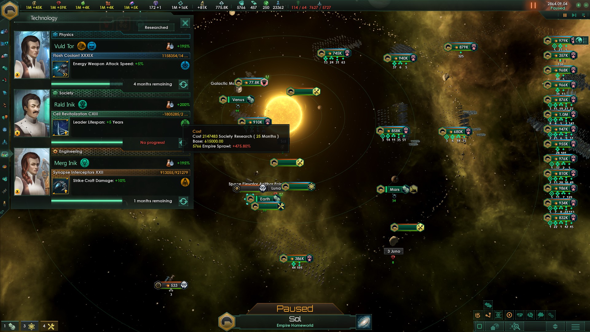 Strange repeatable tech error Stellaris