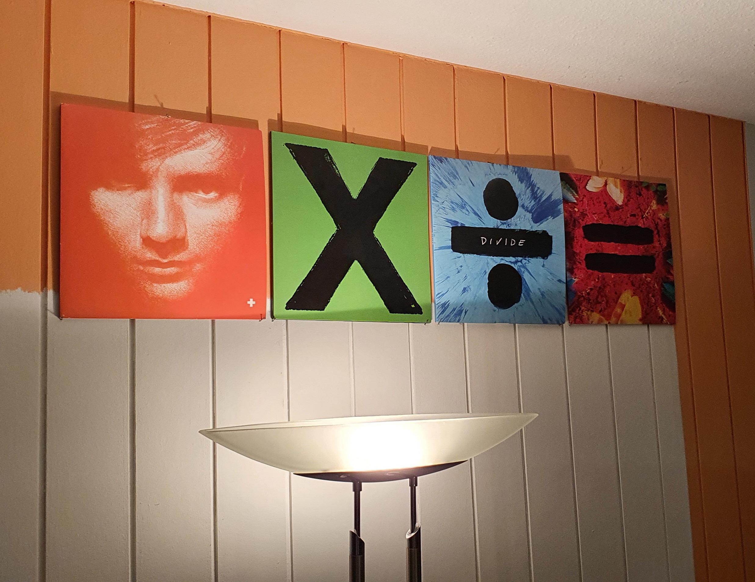 I put all of Ed's Studio album vinyls on my wall, thought you might