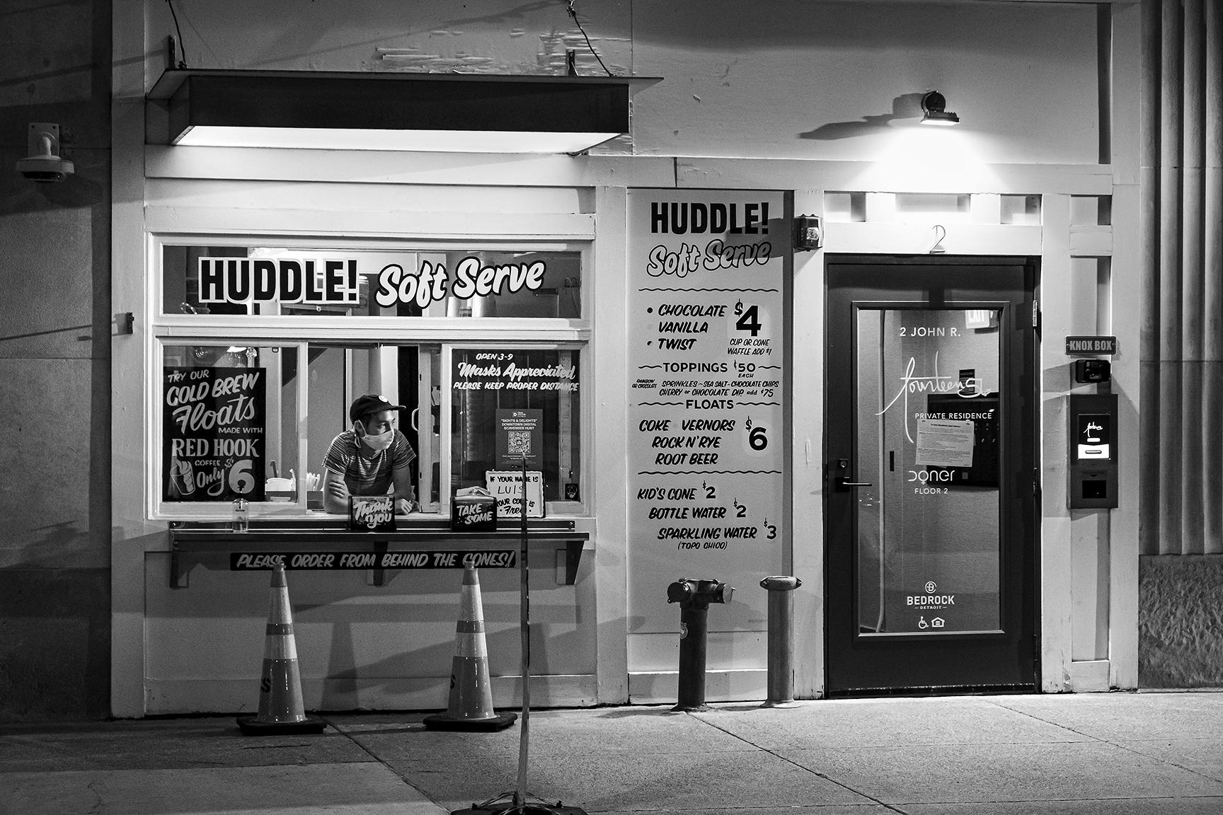 OC Slow night at the ice cream shop on John R in downtown Detroit r