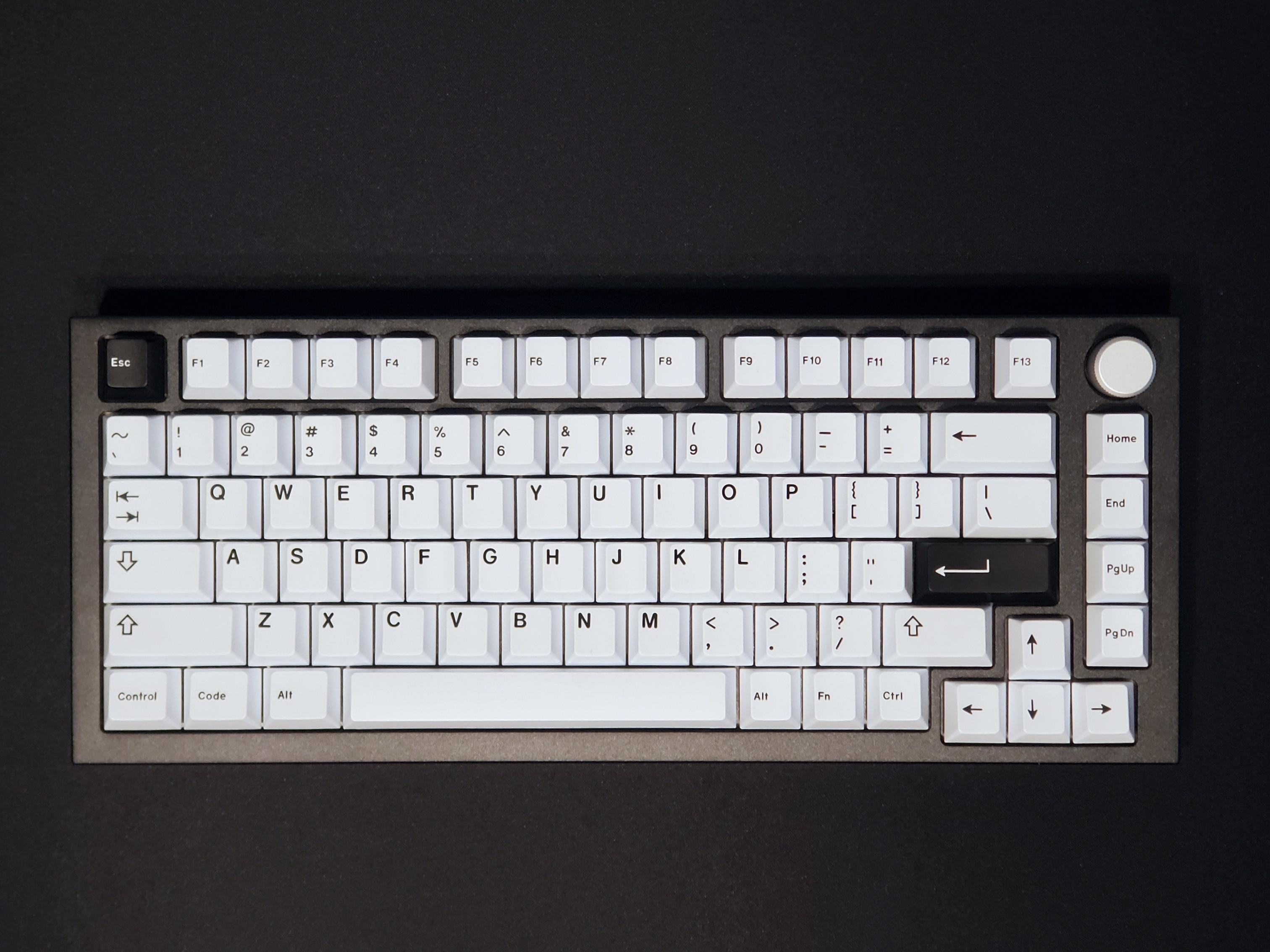 GMMK Pro + GMK Bleached + White Knob r/MechanicalKeyboards