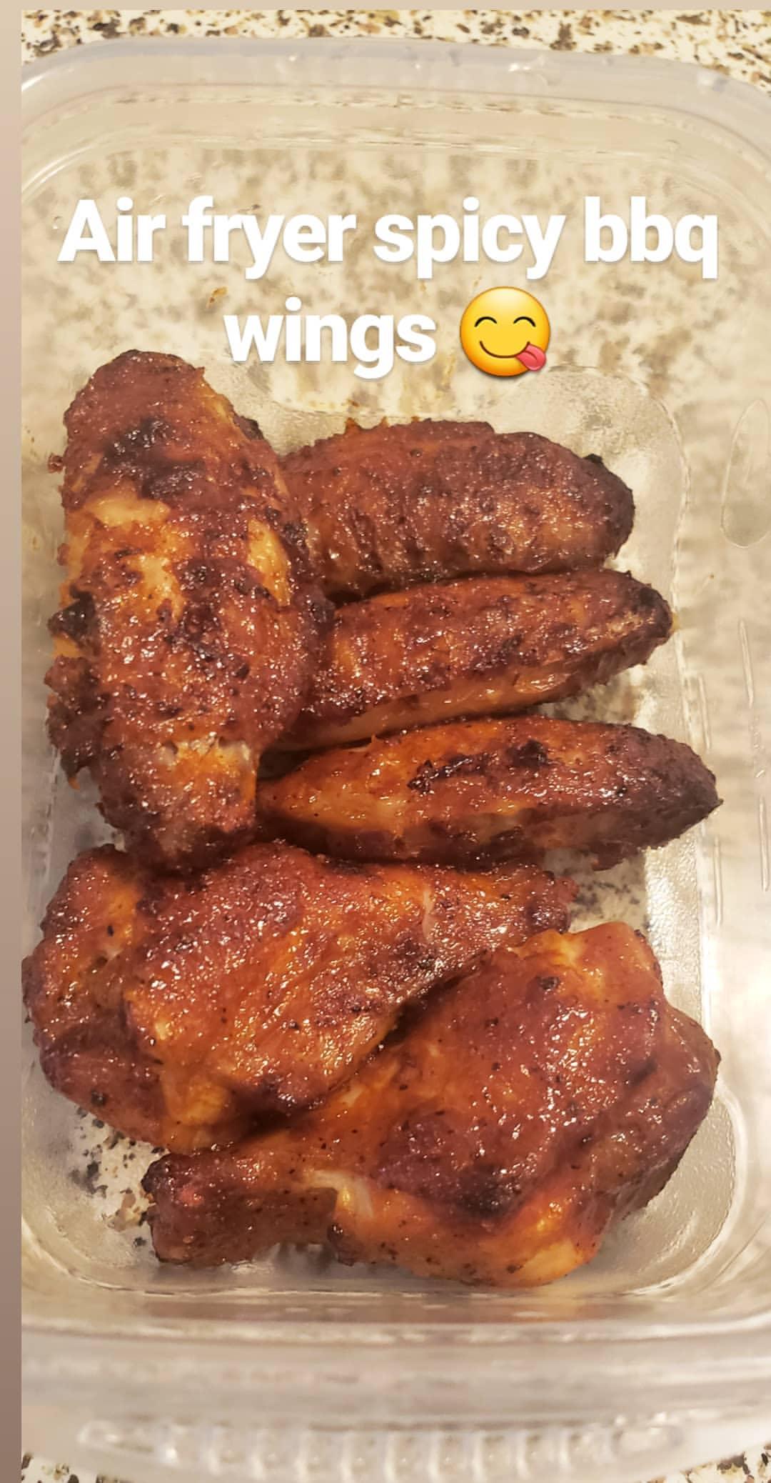 Airfryer spicy bbq wings! Yum! r/airfryer