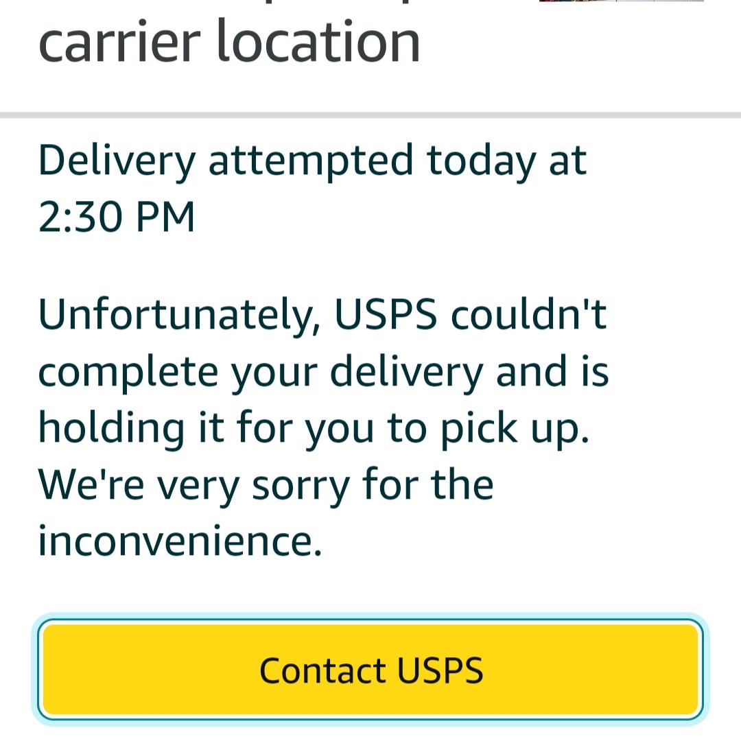 Post Office Claims Delivery was Attempted yet I've been home all day
