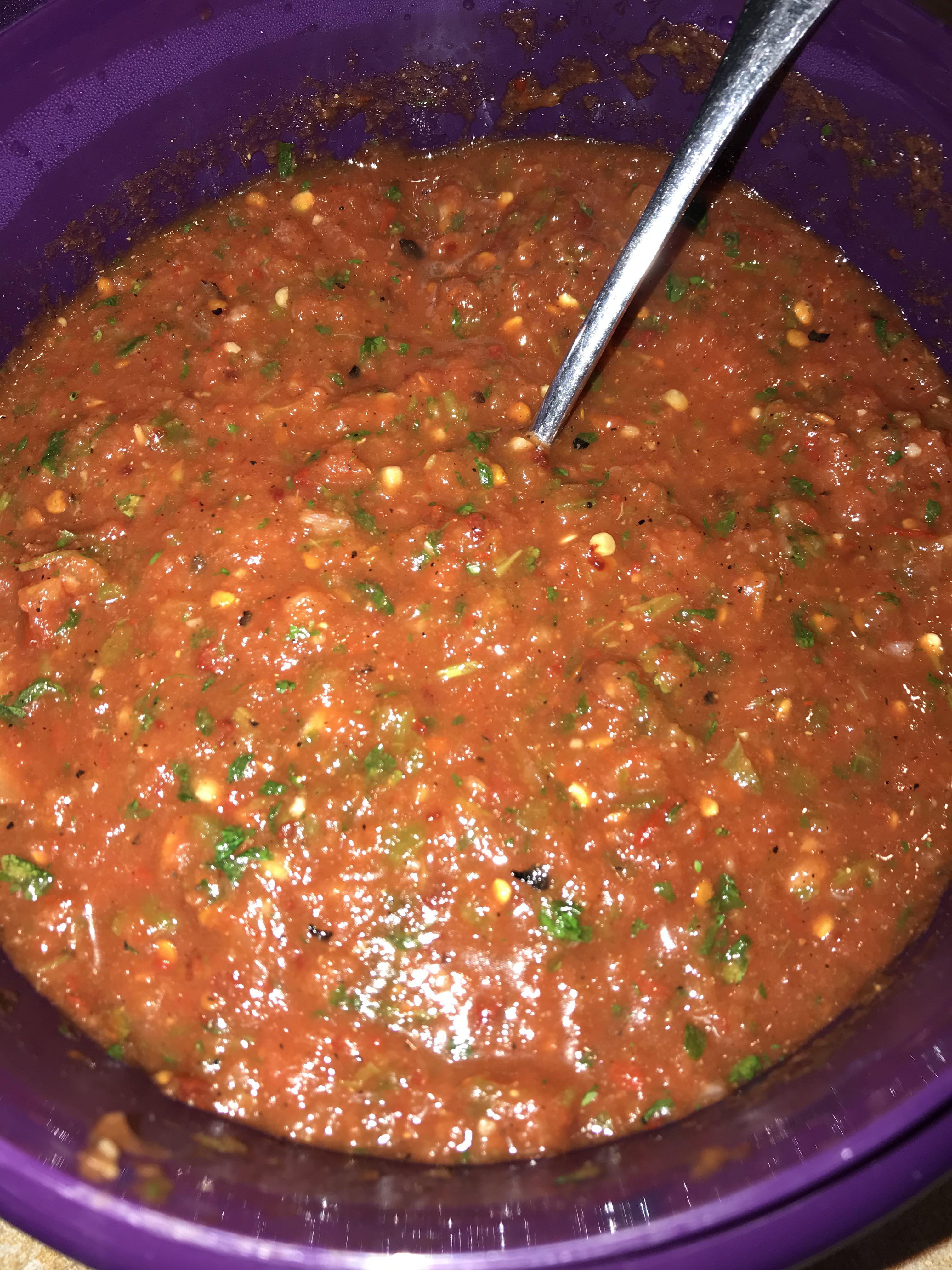Randomly put together a chipotle salsa that turned out to be one of my