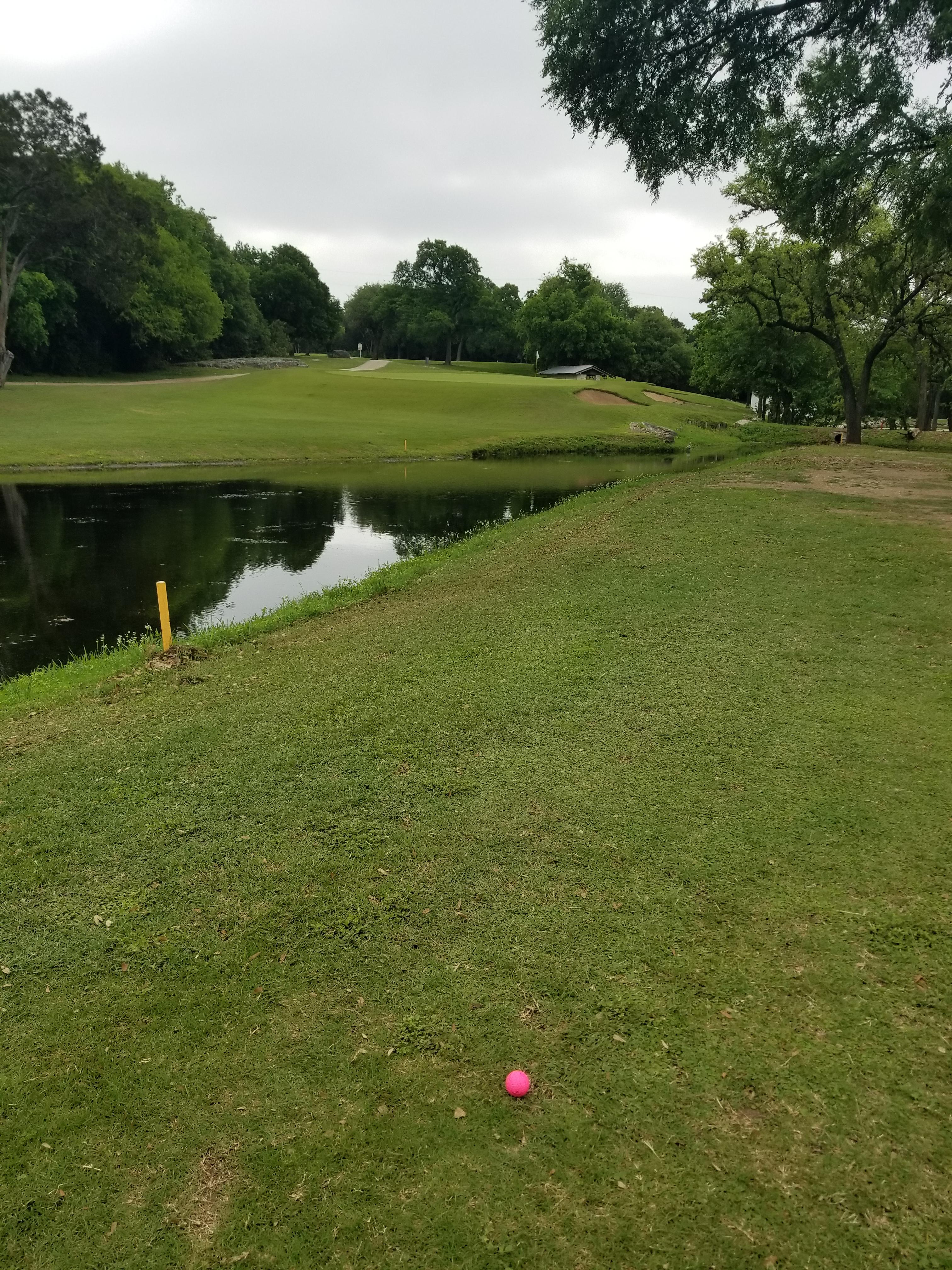 Appreciating the surroundings on this pretty little par 4 approach