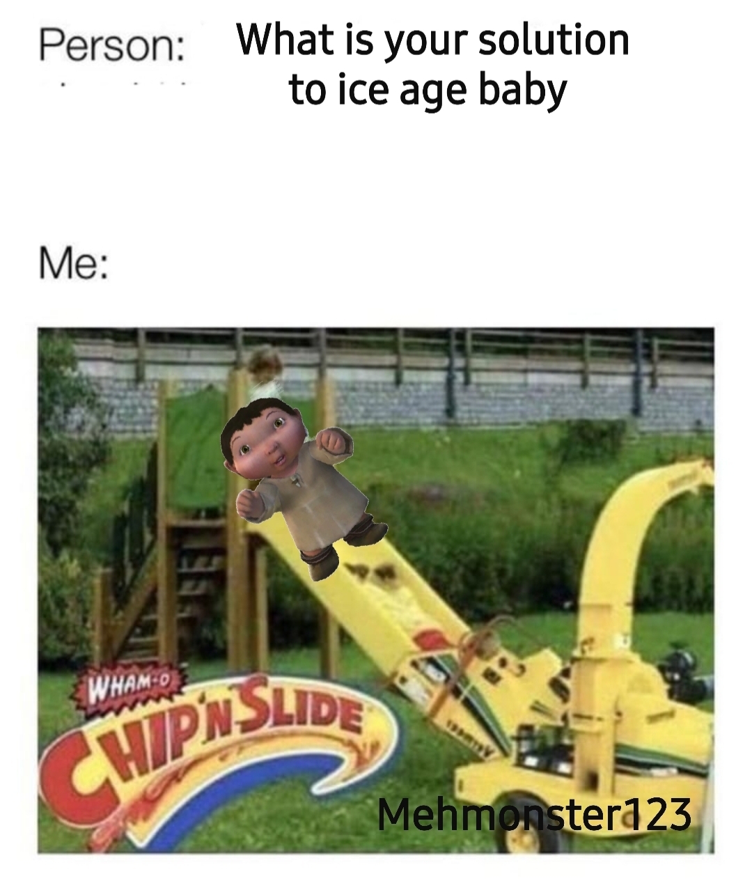 Credit to u/Mehmonster123, so what's the solution to ice baby? r