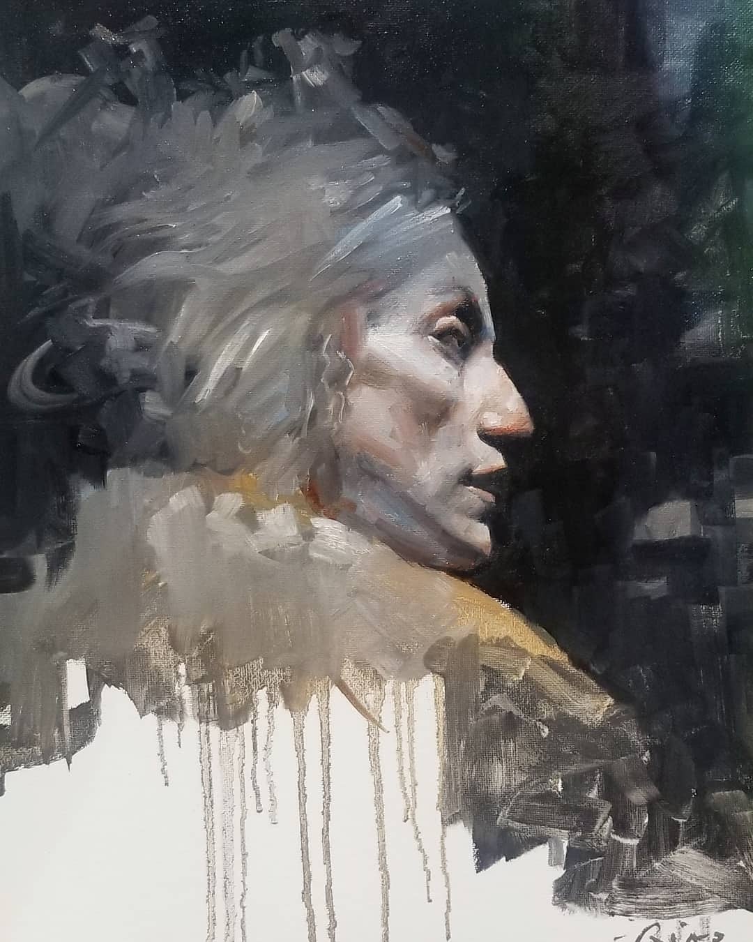 "Zara", me, oil on canvas, 2019 r/Art