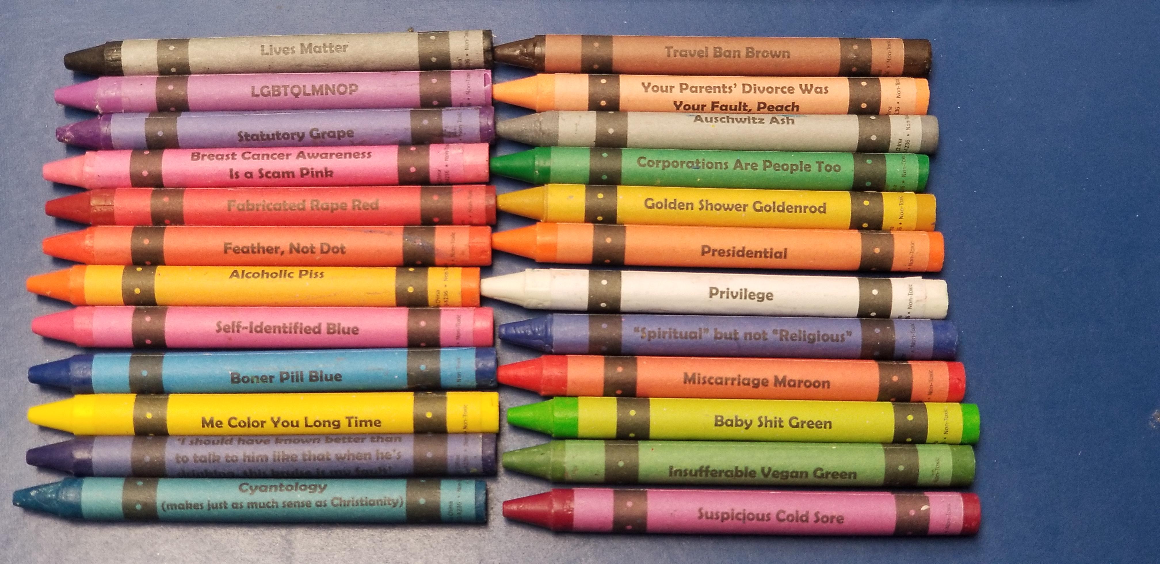 Complete List of Retired Crayola Crayon Colors