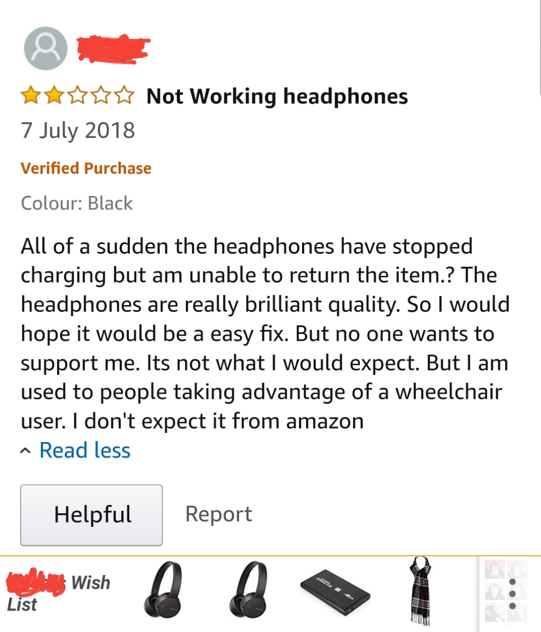 Amazon headphones review r/NobodyAsked