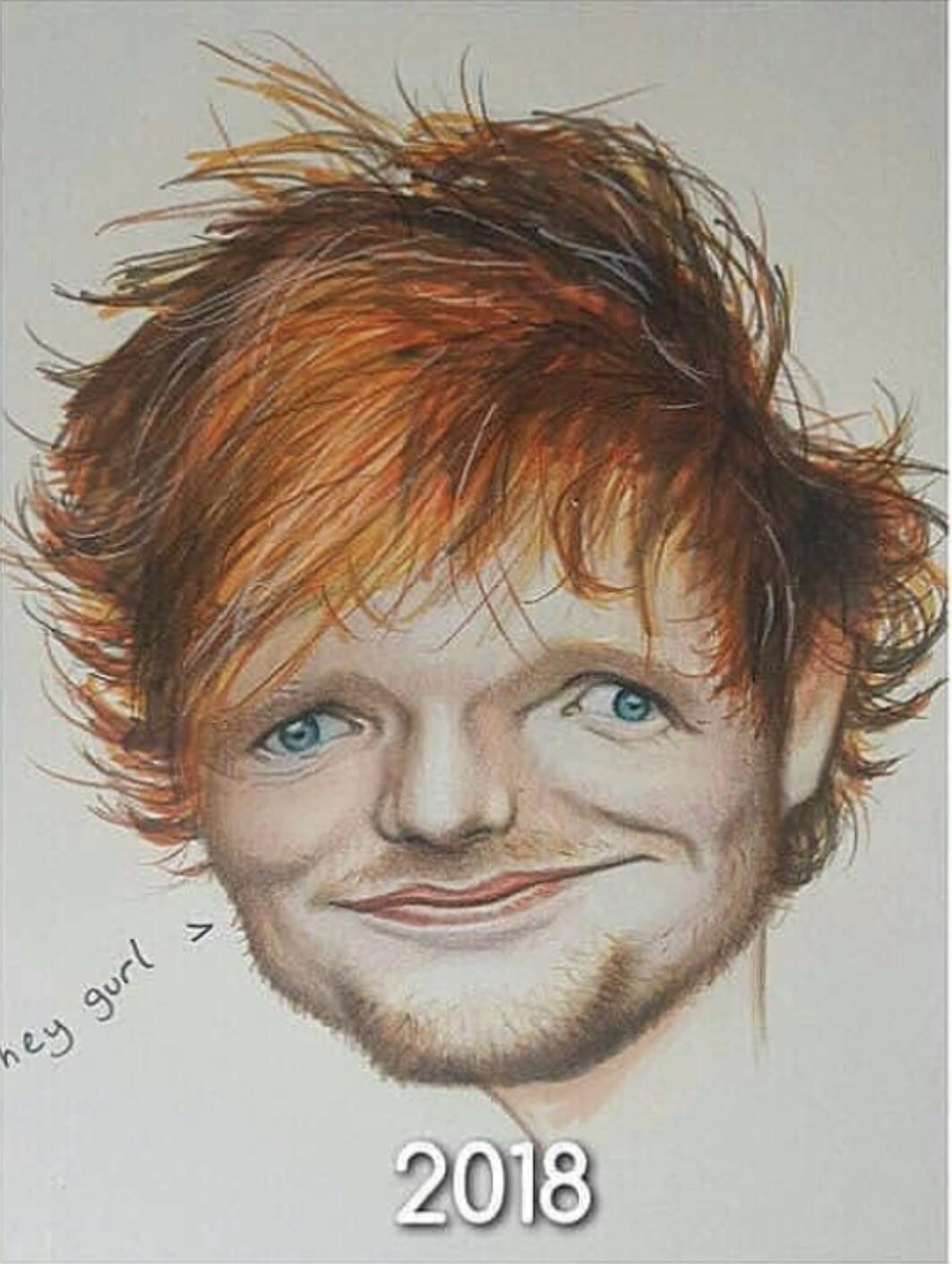 Ed Sheeran portrait. Fan Art. EdSheeran