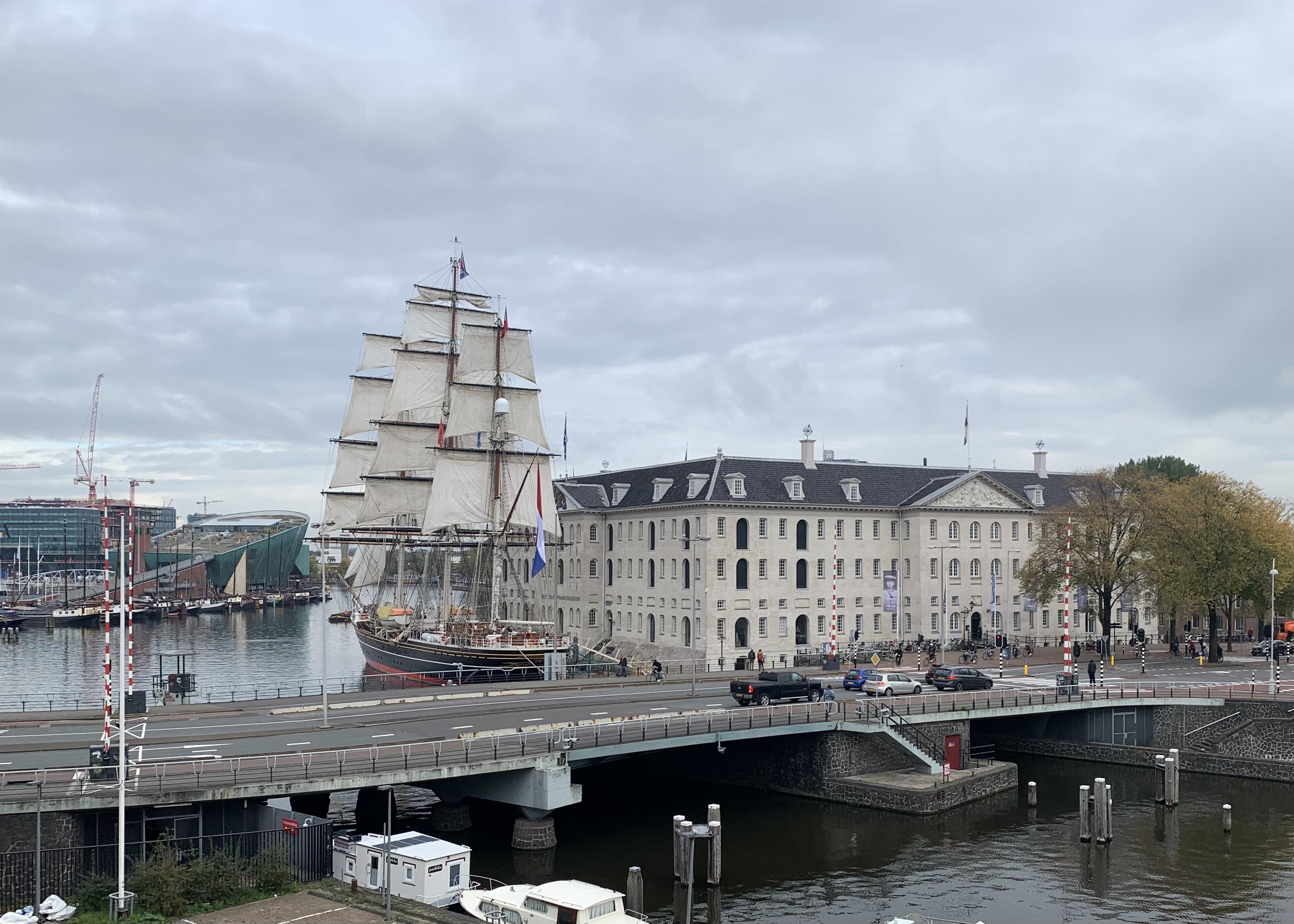 Ready to sail! (Scheepvaart Museum today) r/Amsterdam