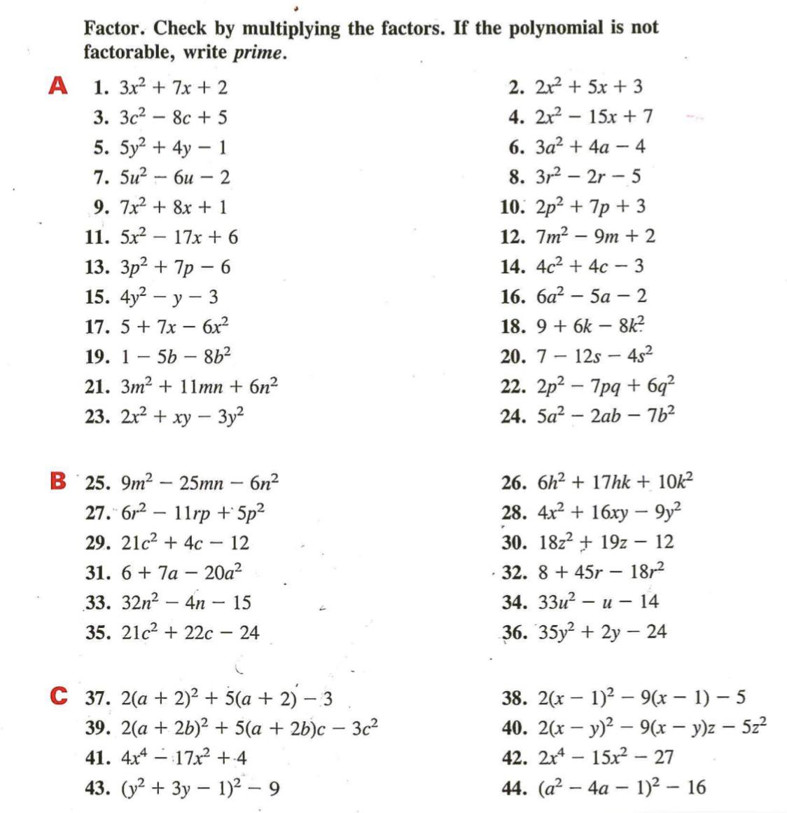 Hard Algebra 1 Problems