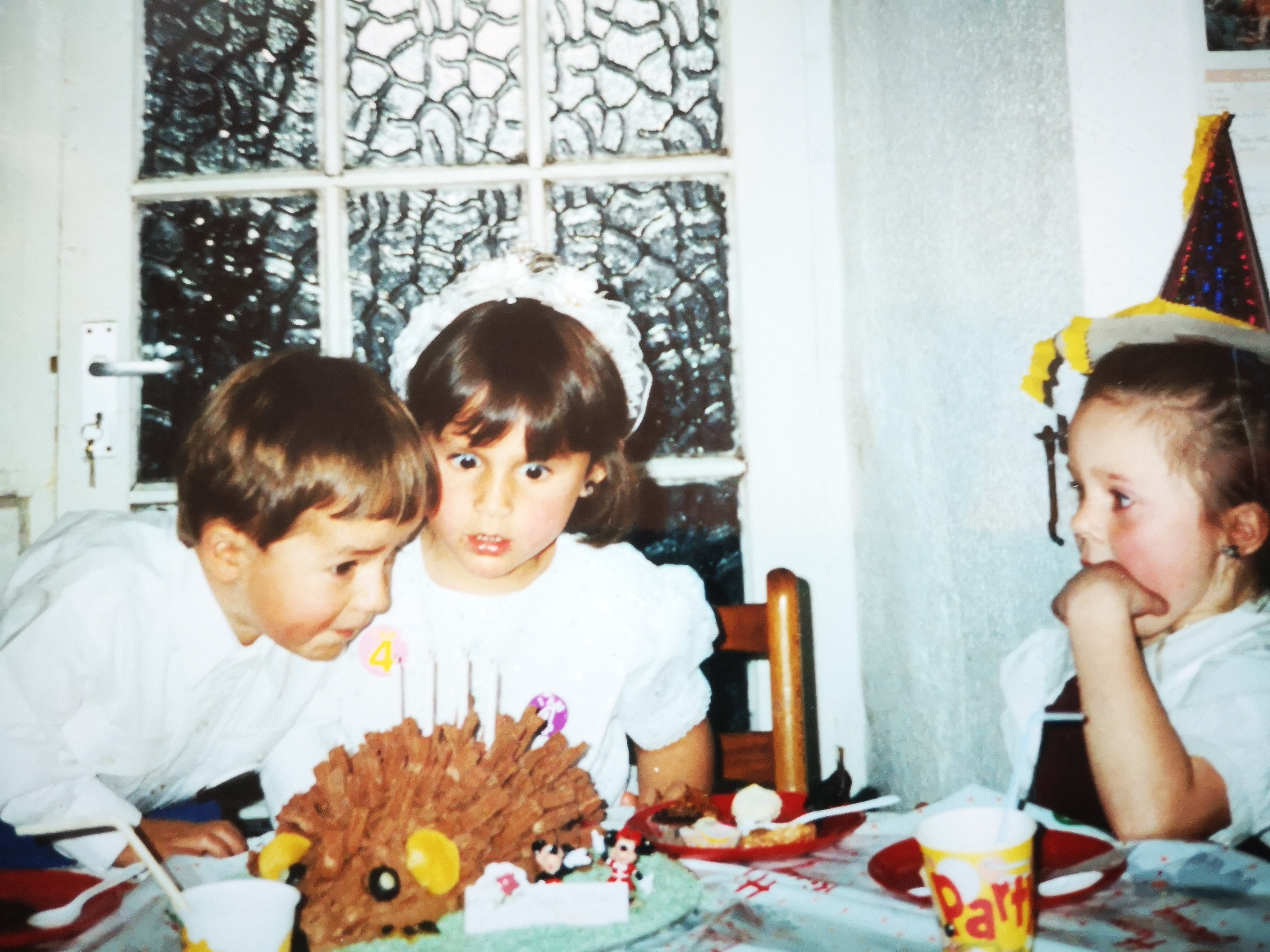 Me blowing out my sister's birthday cake candles in '93 r/pics