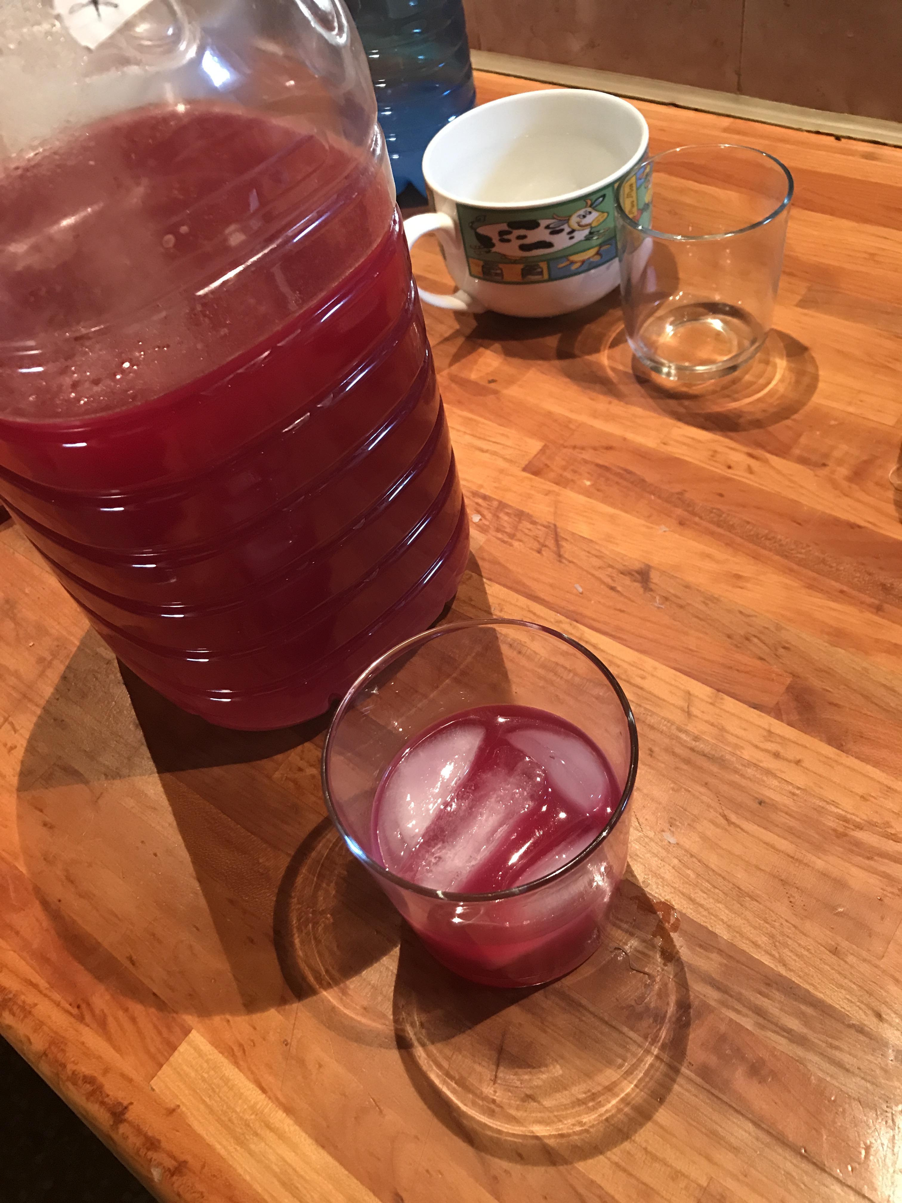 My damn beet bread honey and whatever I have home kvass after one week