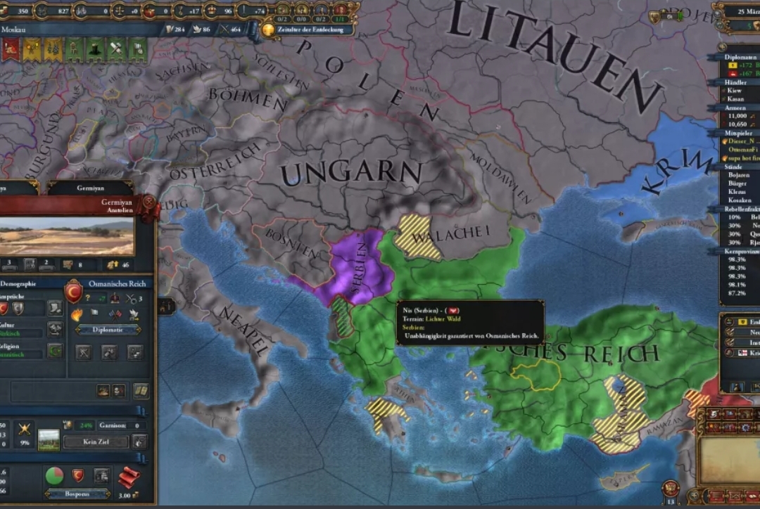Ottomans guarentting serbia. Well well well... r/eu4