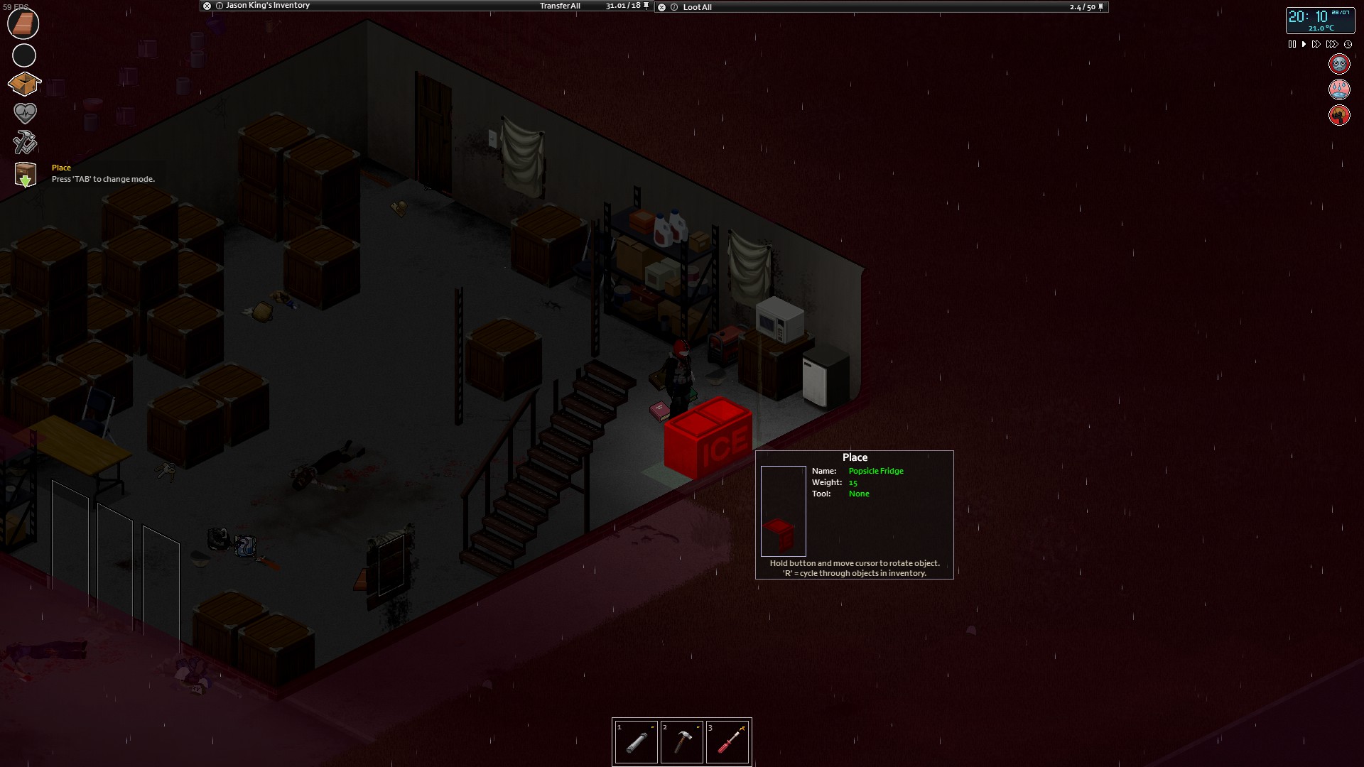 Why can't i place this freezer? r/projectzomboid