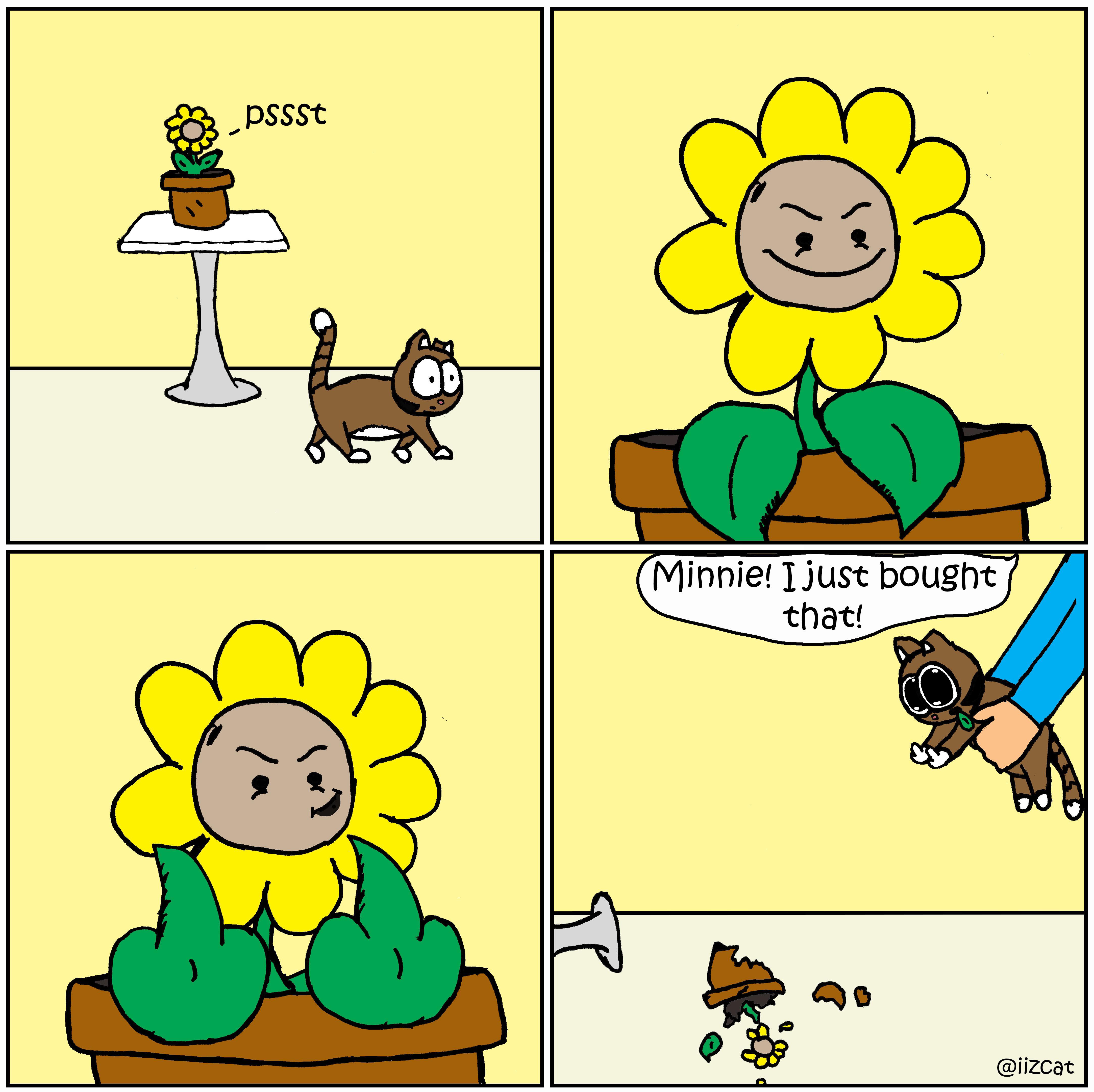 Why cats hate plants r/funny