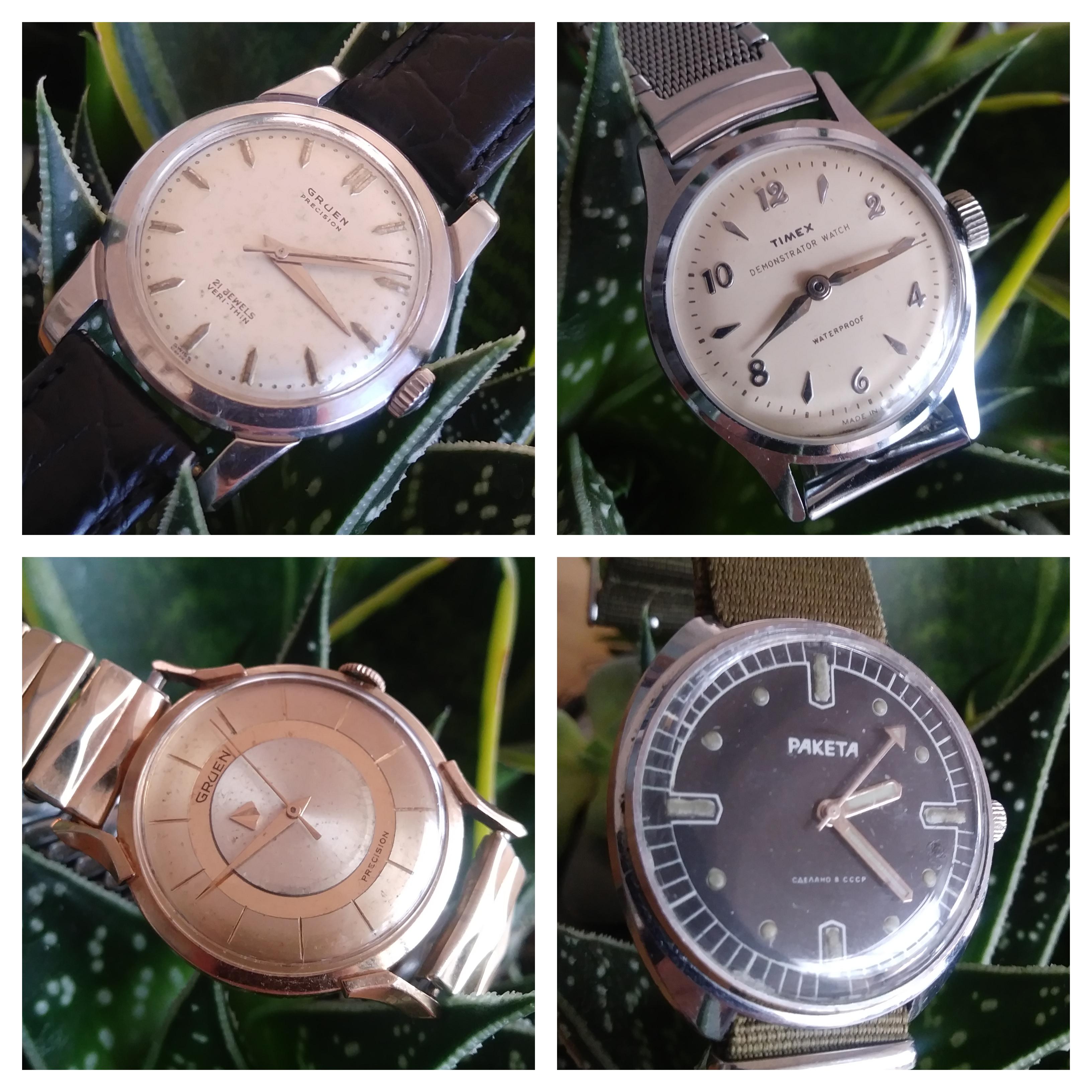 [WTS] 4 AFFORDABLE VINTAGE WATCHES GRUEN PRECISION DRESS WATCH