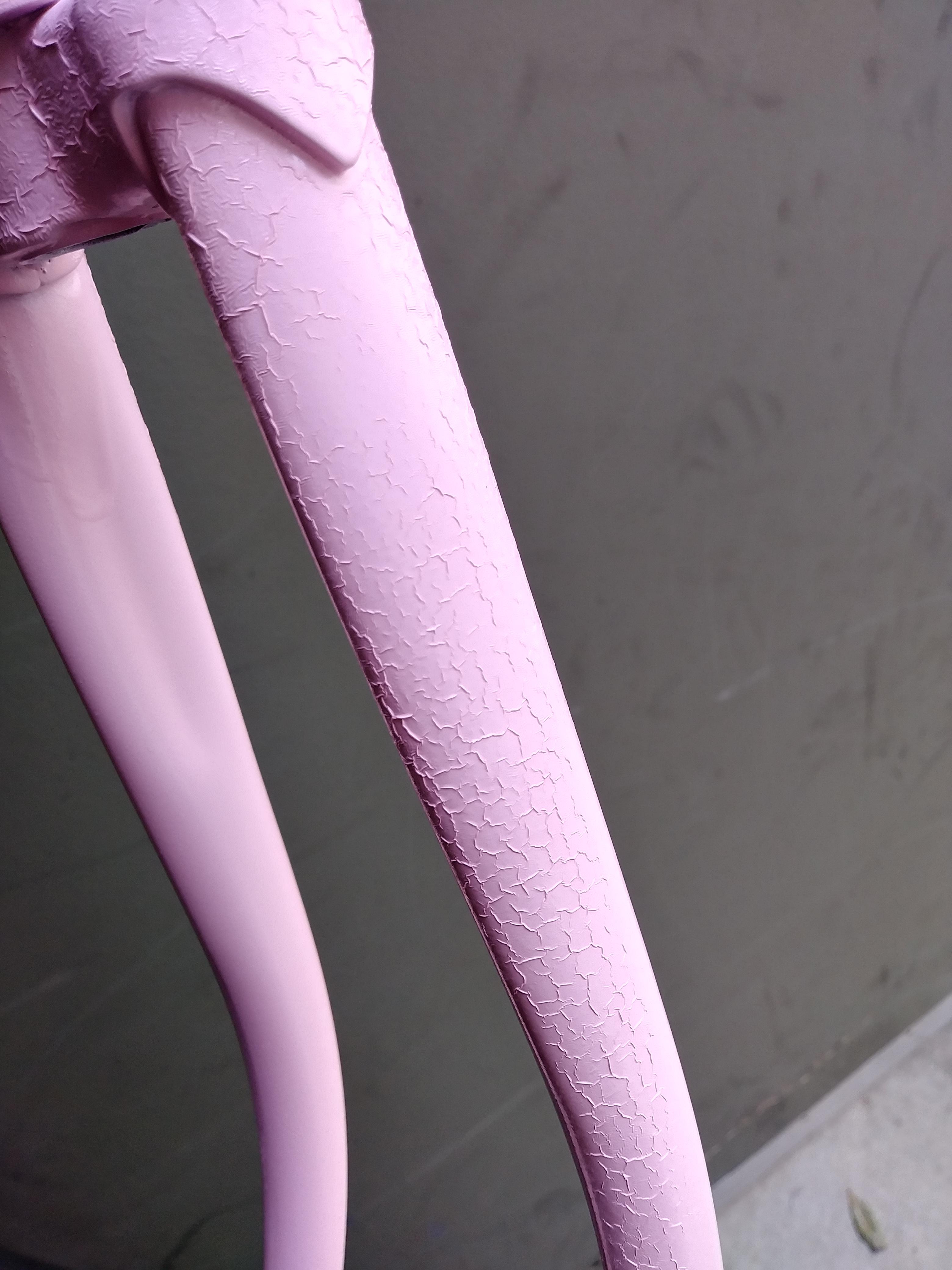 So im spray painting this bike. The prime and color stayed, but when i