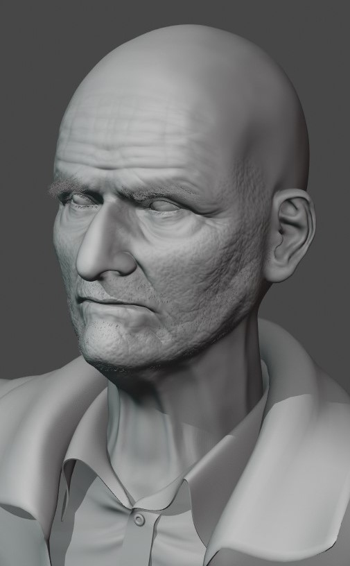 The old man sculpt r/blender