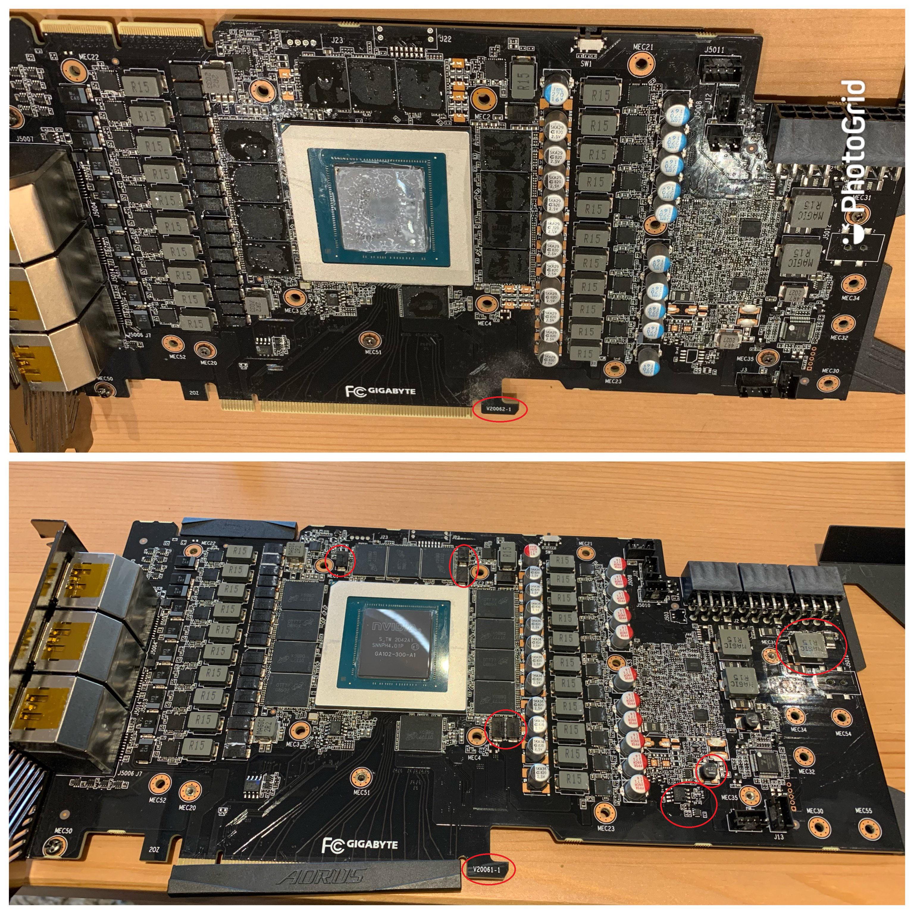 3080 Gaming OC Thermal Pad Replacement gigabytegaming