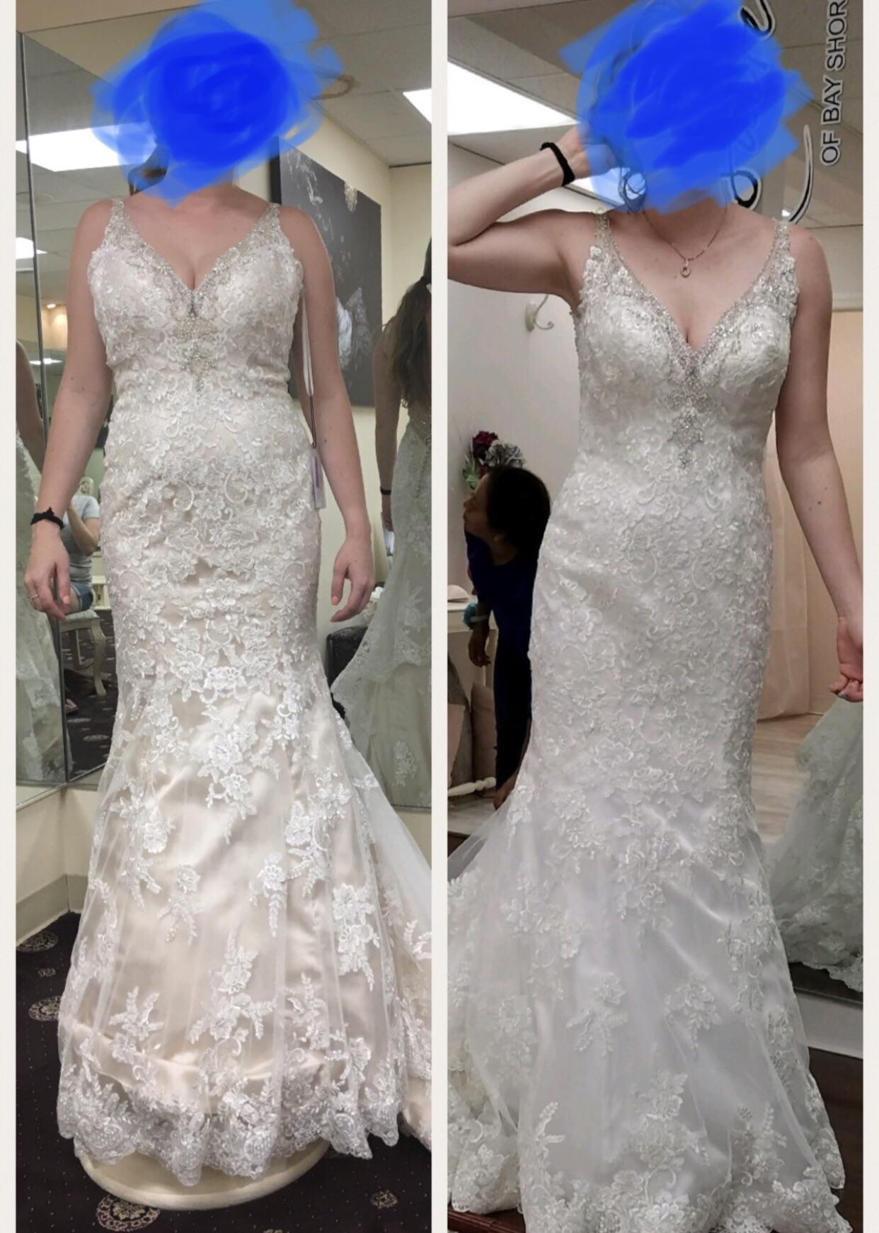 Wedding dress progress, from the sample dress to final fitting! 💕 r