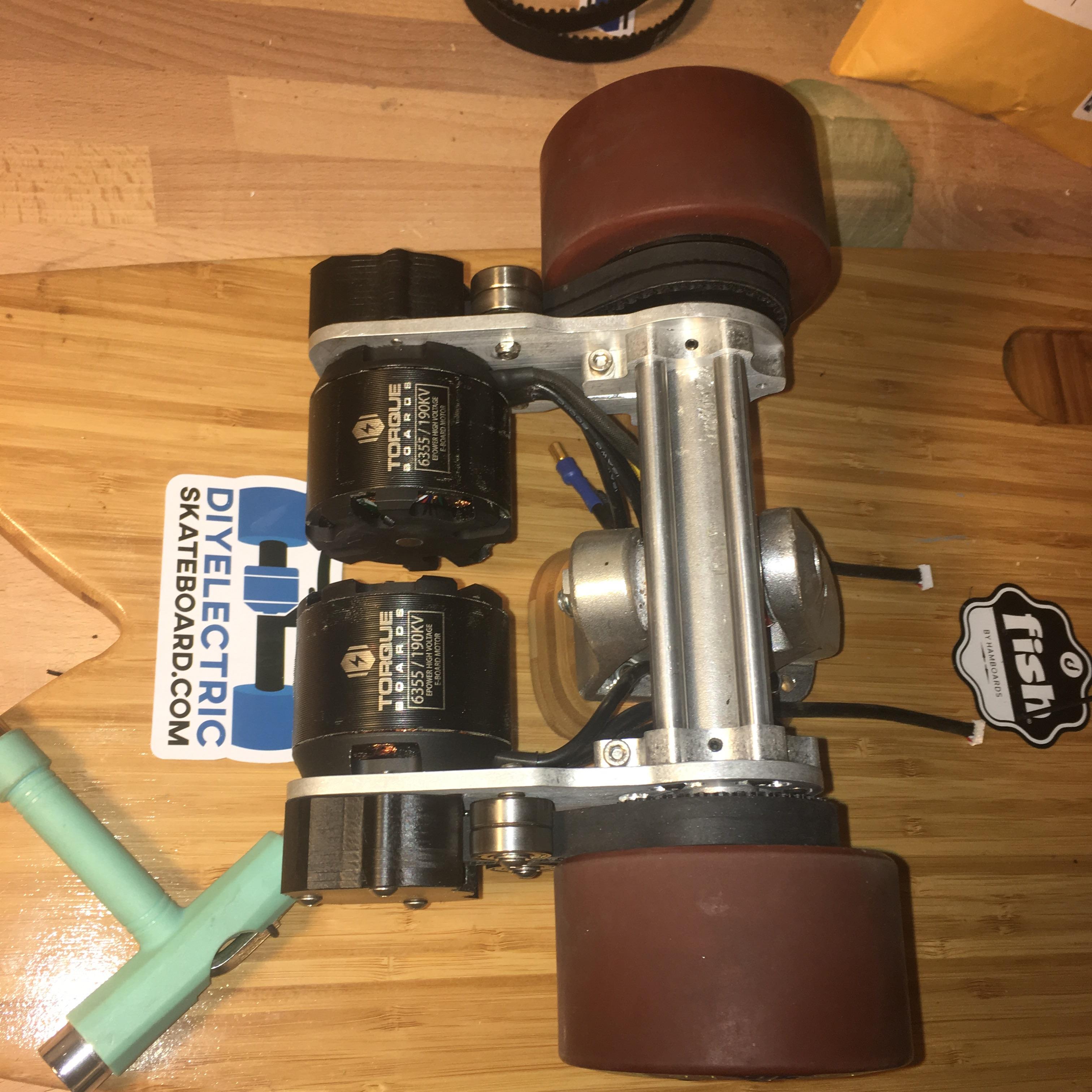 Getting closer on my Hamboards Fish electric transformation