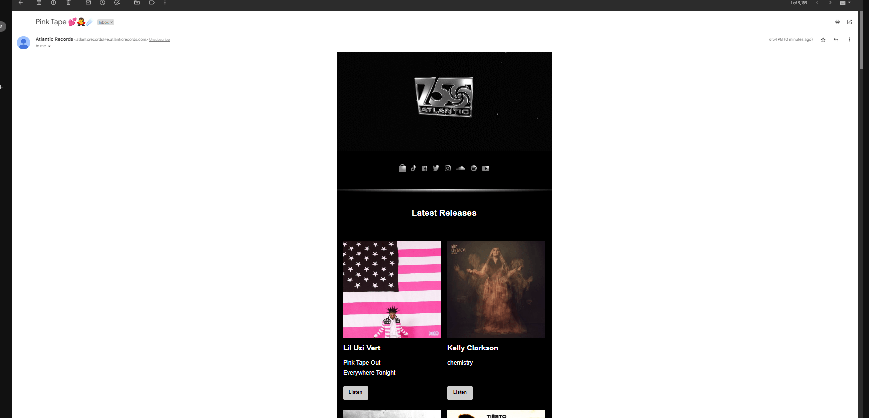 Atlantic Records email 💖💖 r/liluzivert