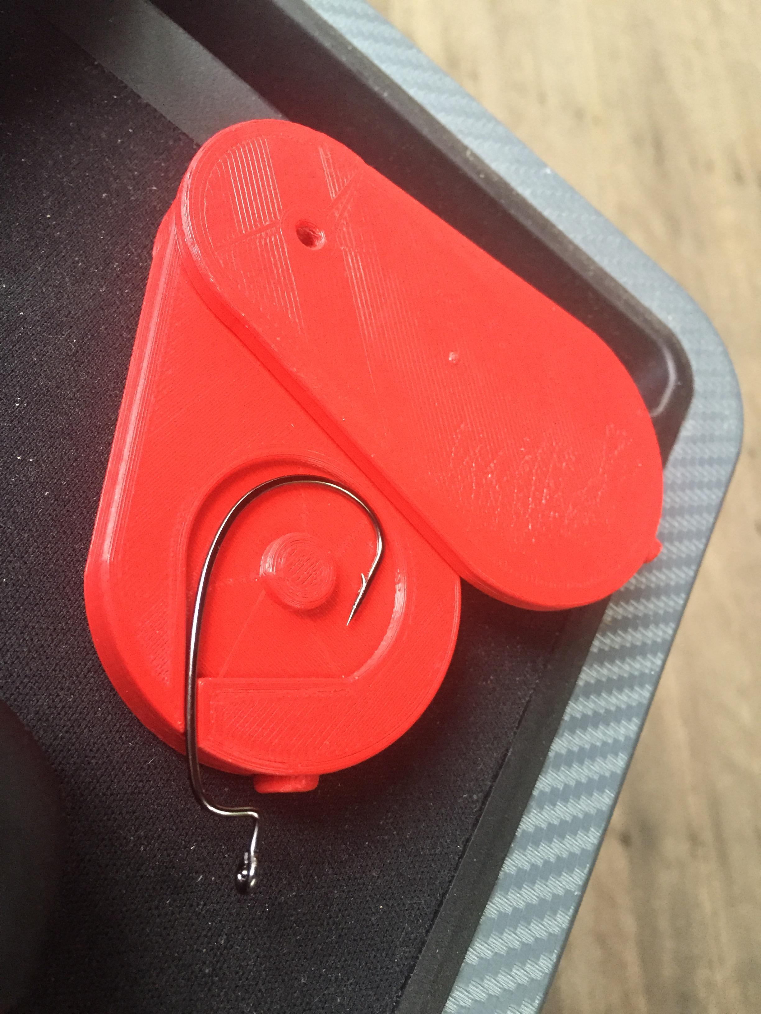 Fish hook holder for tying knot r/functionalprint