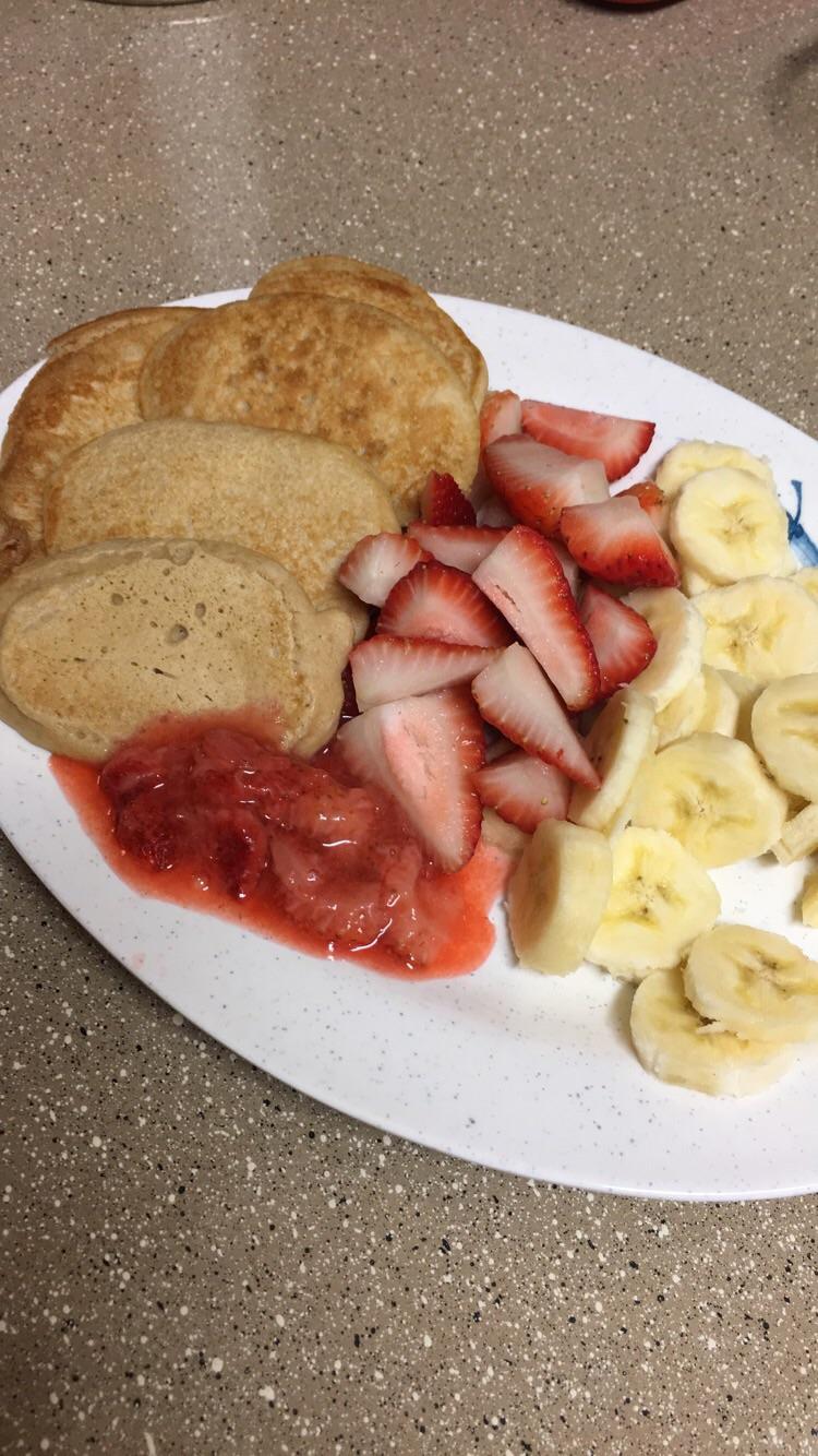 Kodiak Pancake breakfast this morning! (360 calories) r/1200isplenty