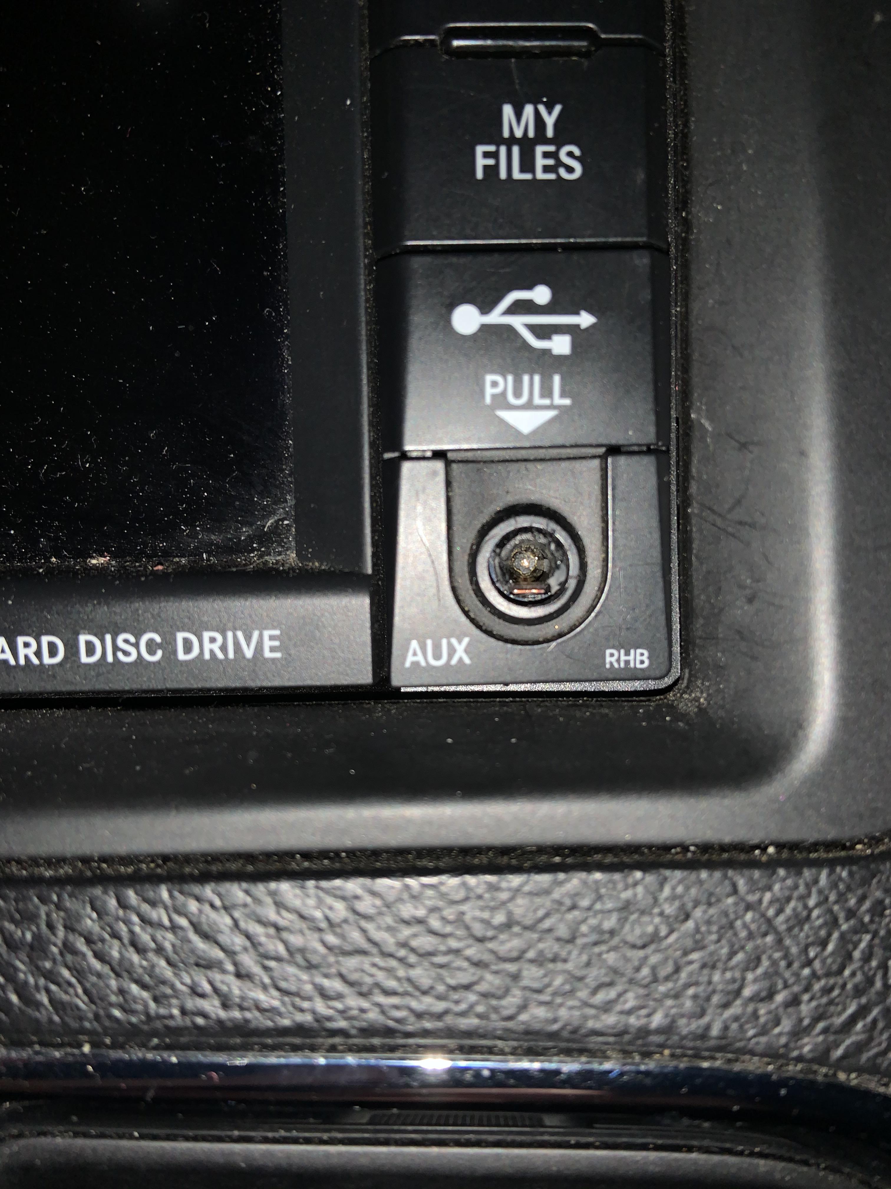 I broke the aux cord inside the port r/fixit