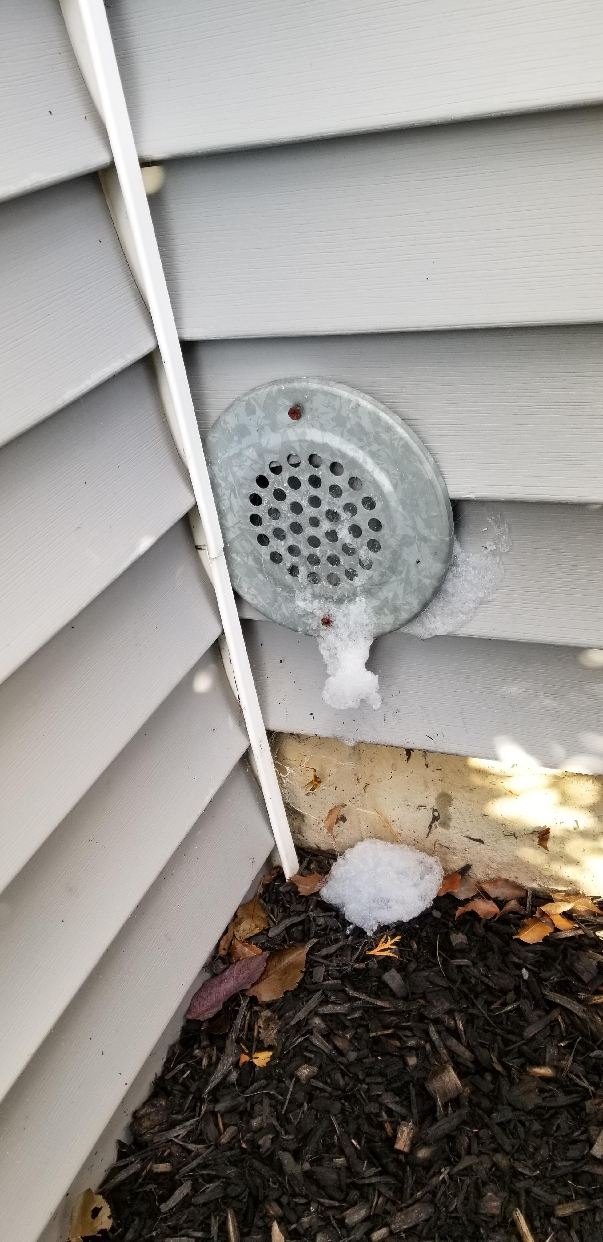 Bubbles coming out of this mysterious vent in the front of my house. It