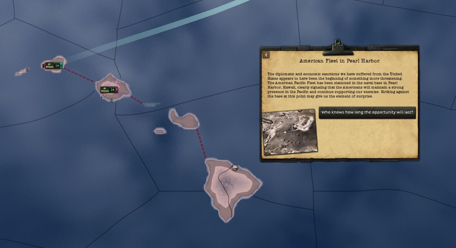 I don’t think there are too many Americans in Pearl Harbor anymore r/hoi4